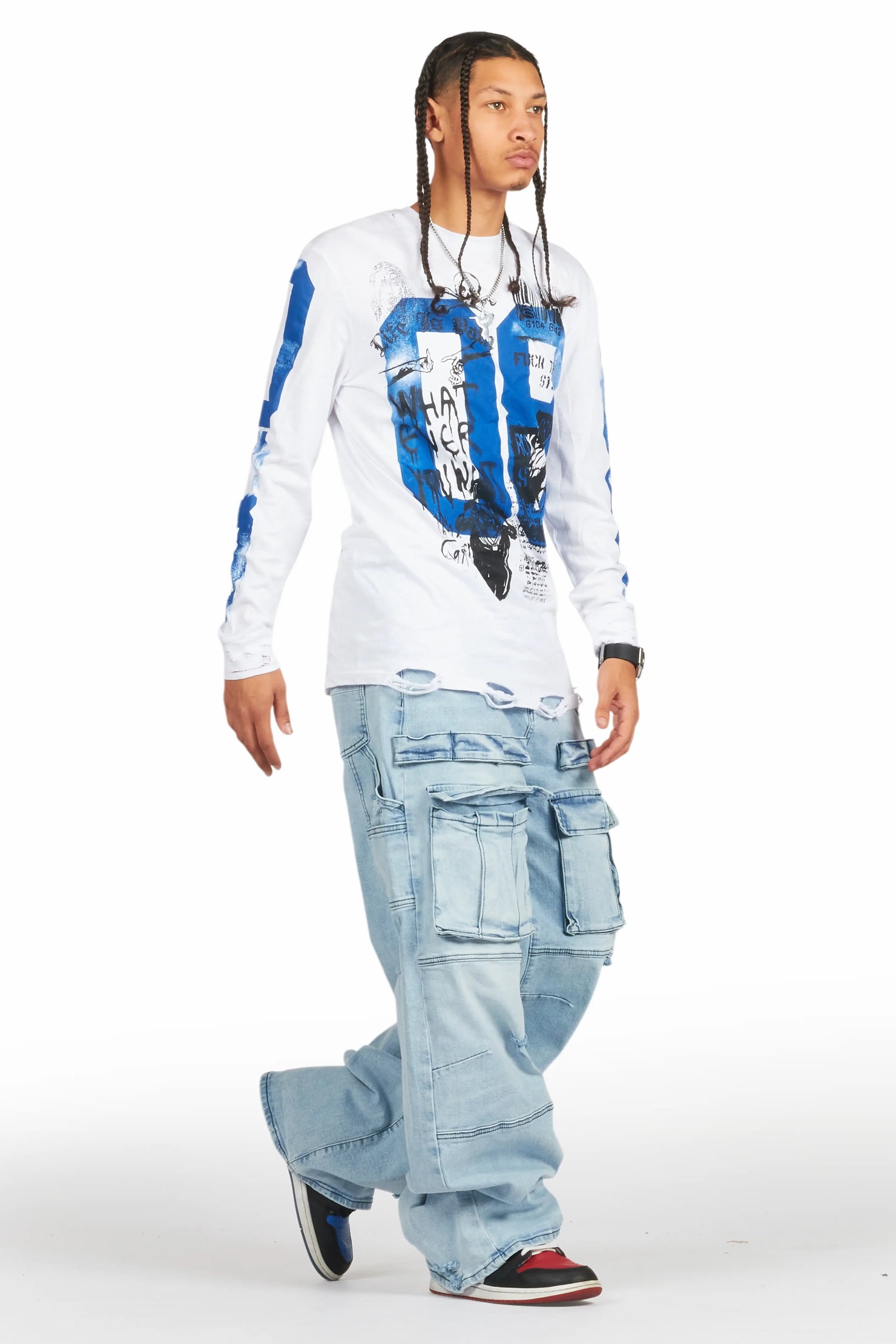 Burain Blue Baggy Fit Jean