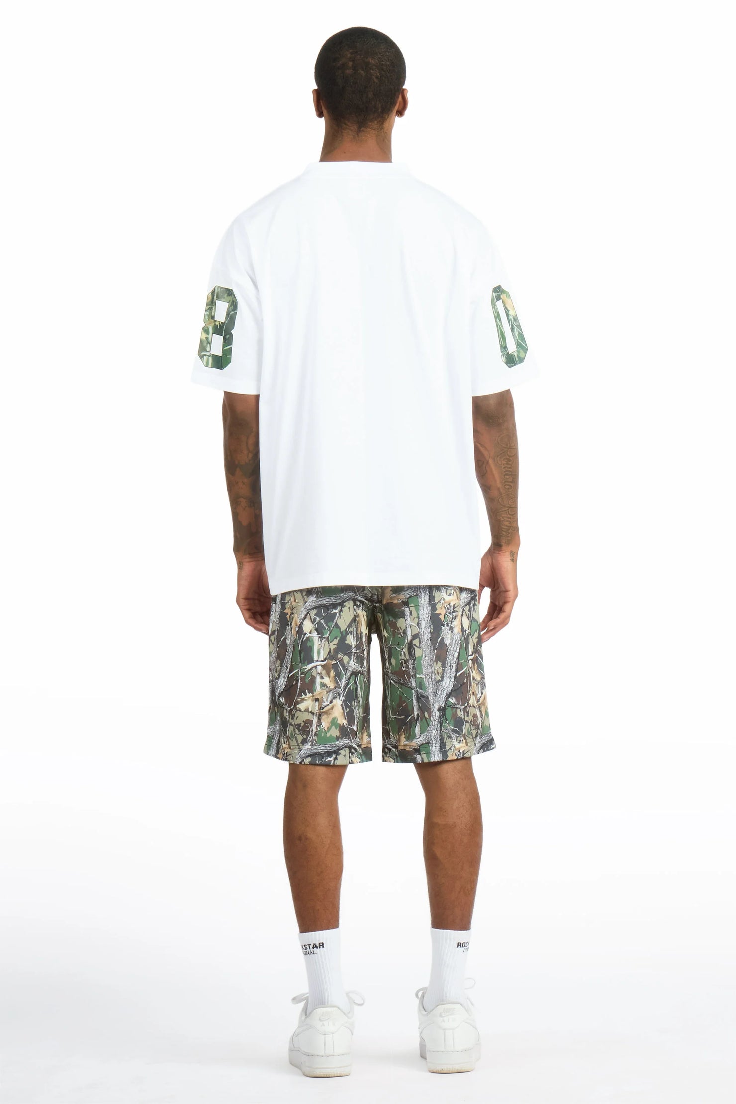 Desiero Green Camo T-Shirt Short Set