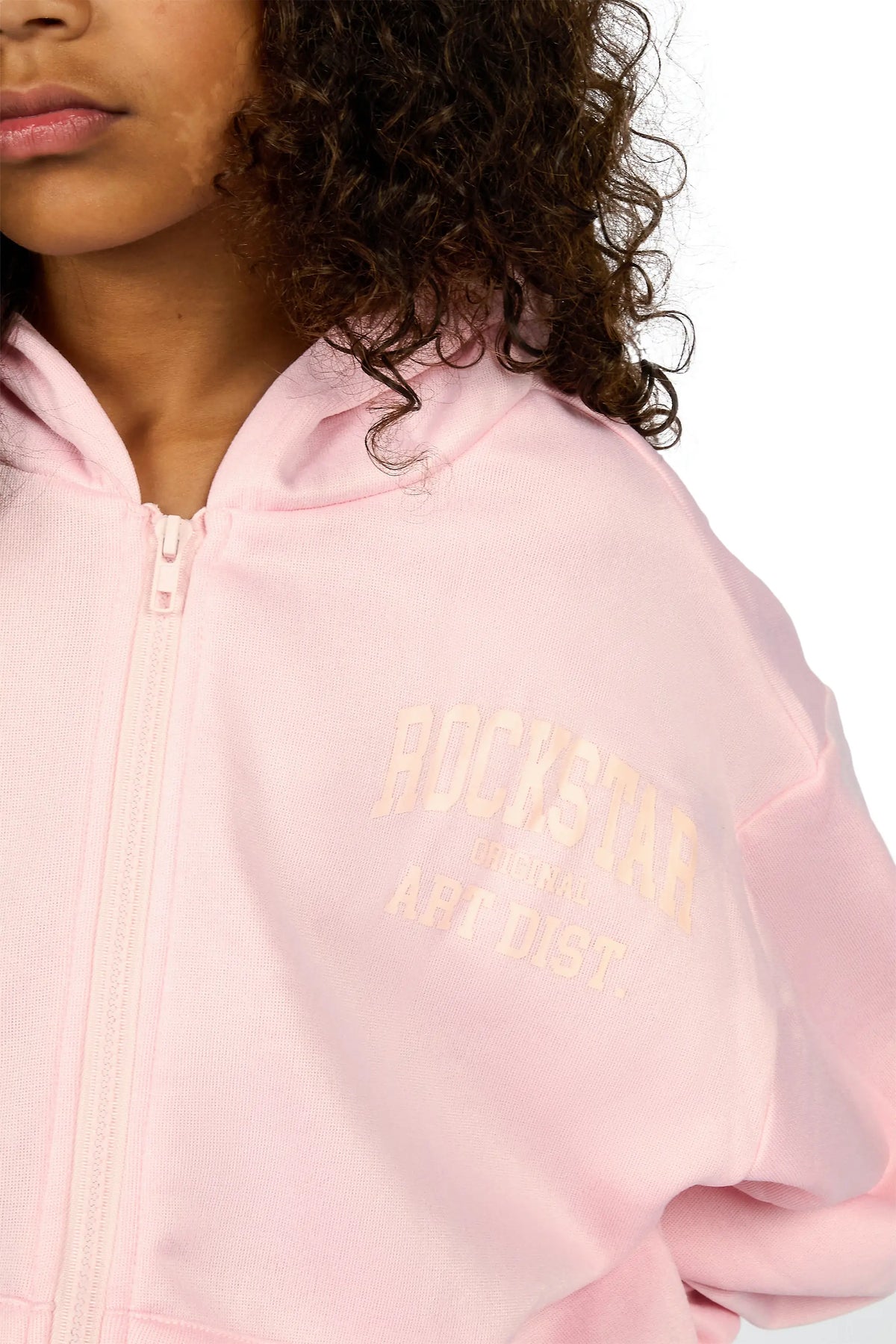 Girls Nellya 2.0 Pink/Pink Zip Up Hoodie
