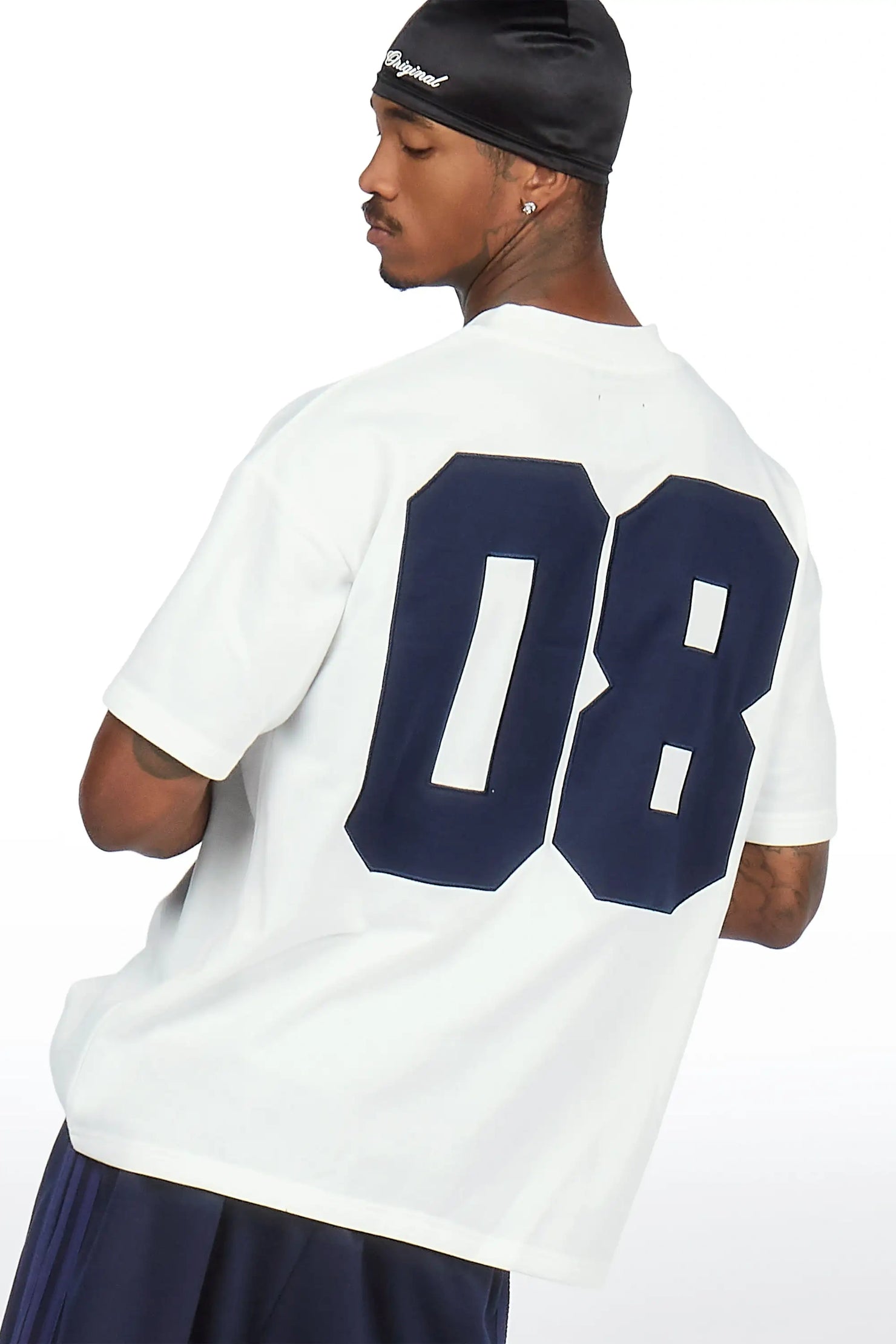 Zymir Blue French Terry Chenille Tee/ French Terry Relaxed Track Set