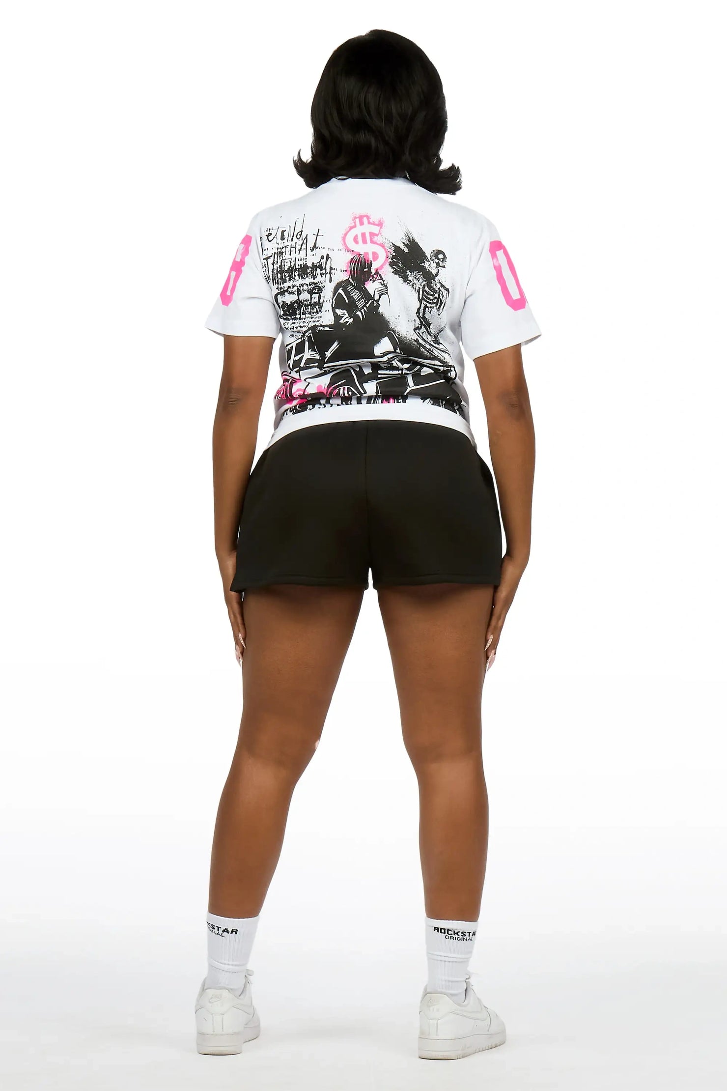 Kammile 3.0 White/Pink Oversized T-Shirt