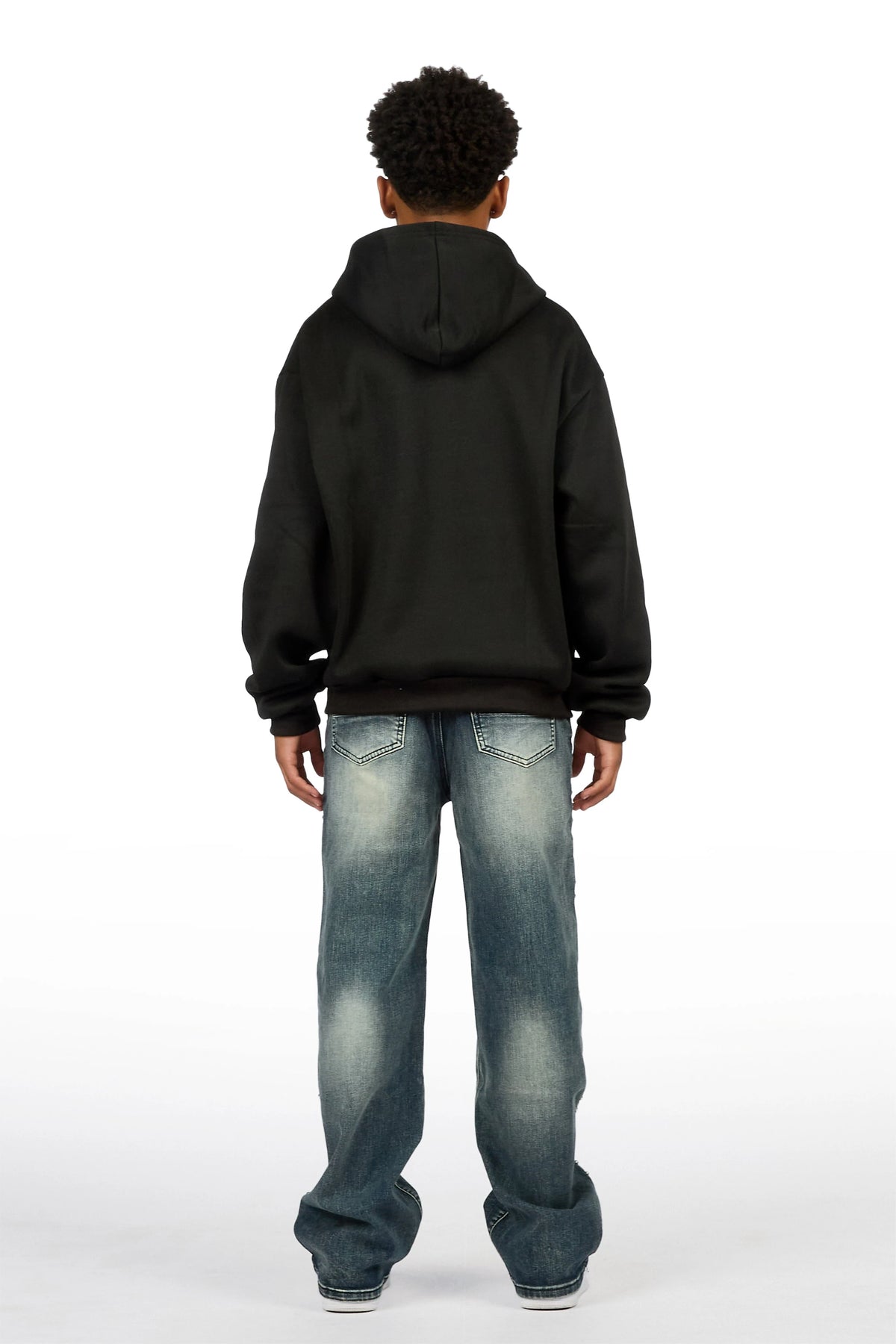 Boys Lavi Blue Rhinestone Straight Fit Jean