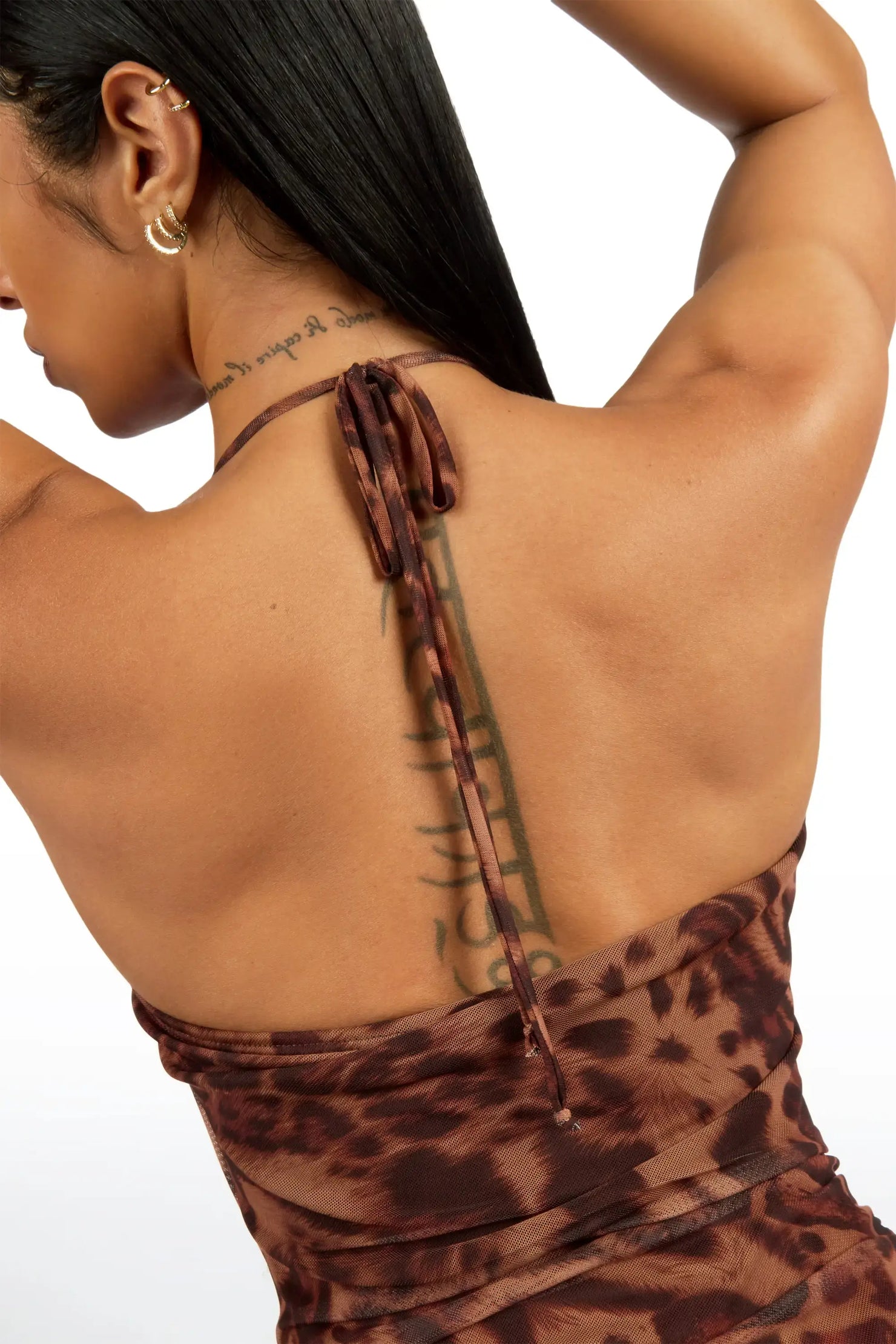 Leopardista Leopard Mesh Dress