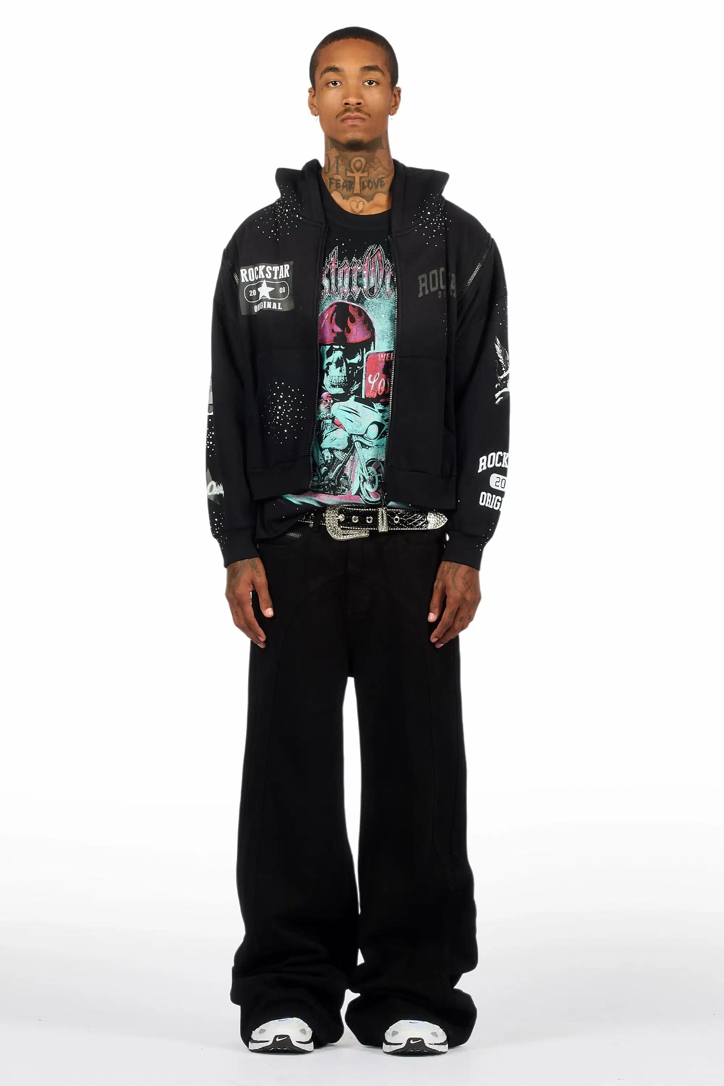 Ballen Black Baggy Jeans