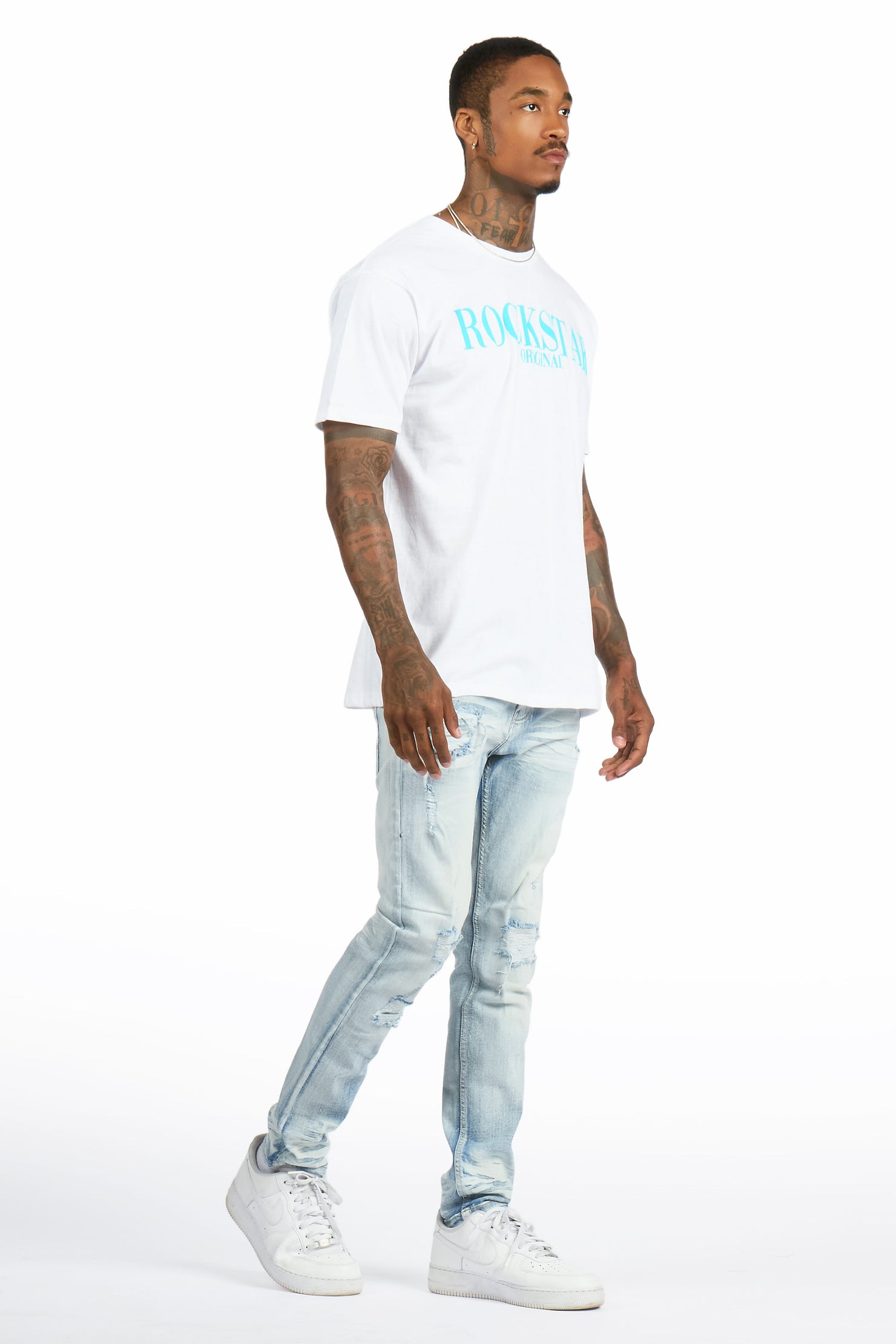 Enzi Light Sand Blue Slim Fit Jean