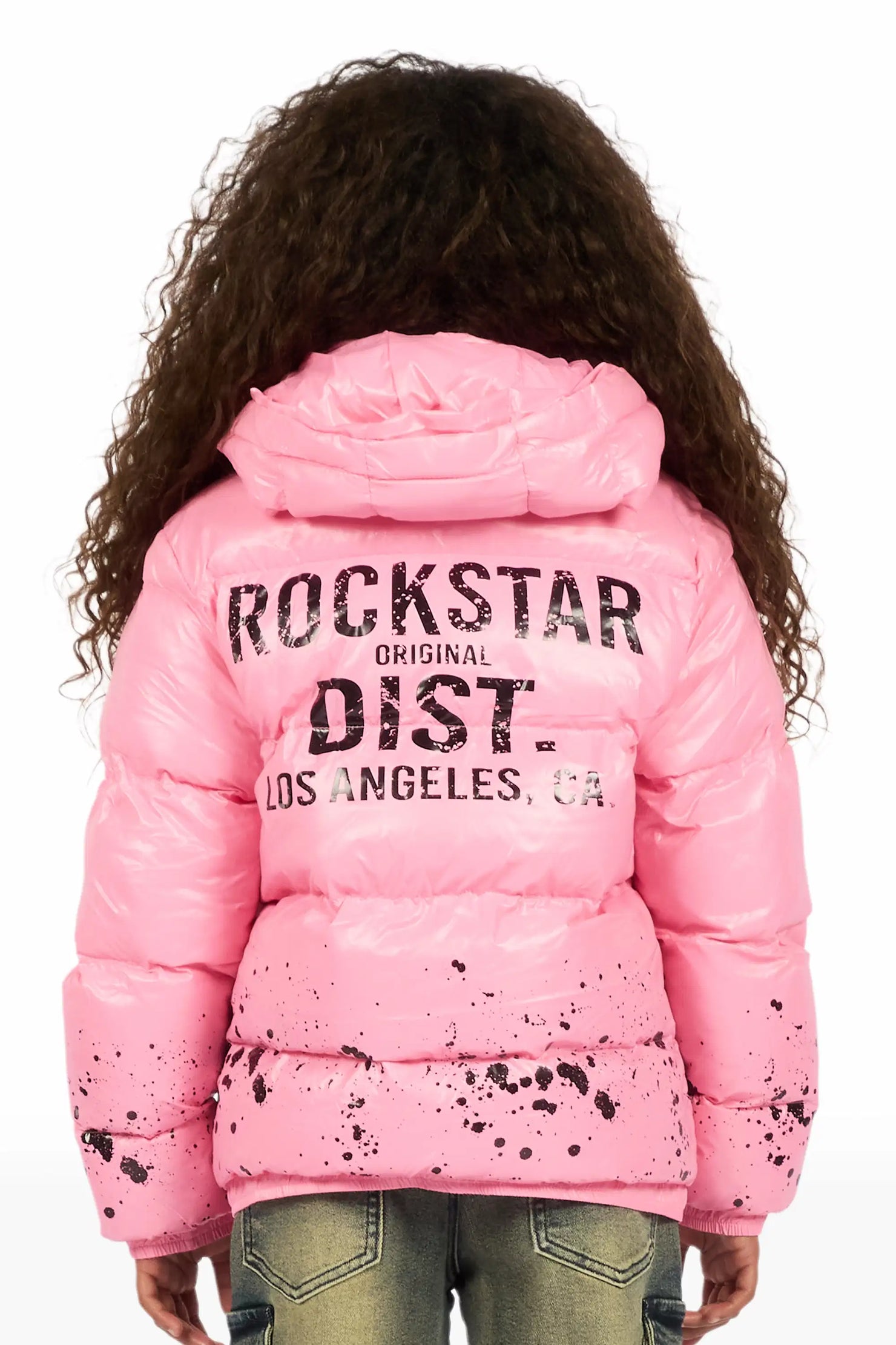 Girls Art Dist. 2.0 Pink Puffer Jacket