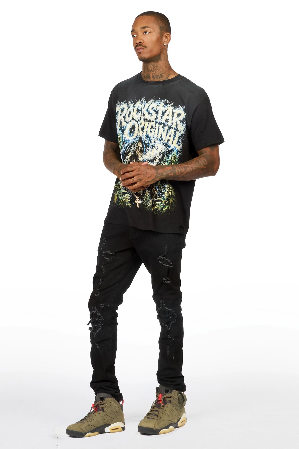 Depino Jet Black Slim Fit Jean
