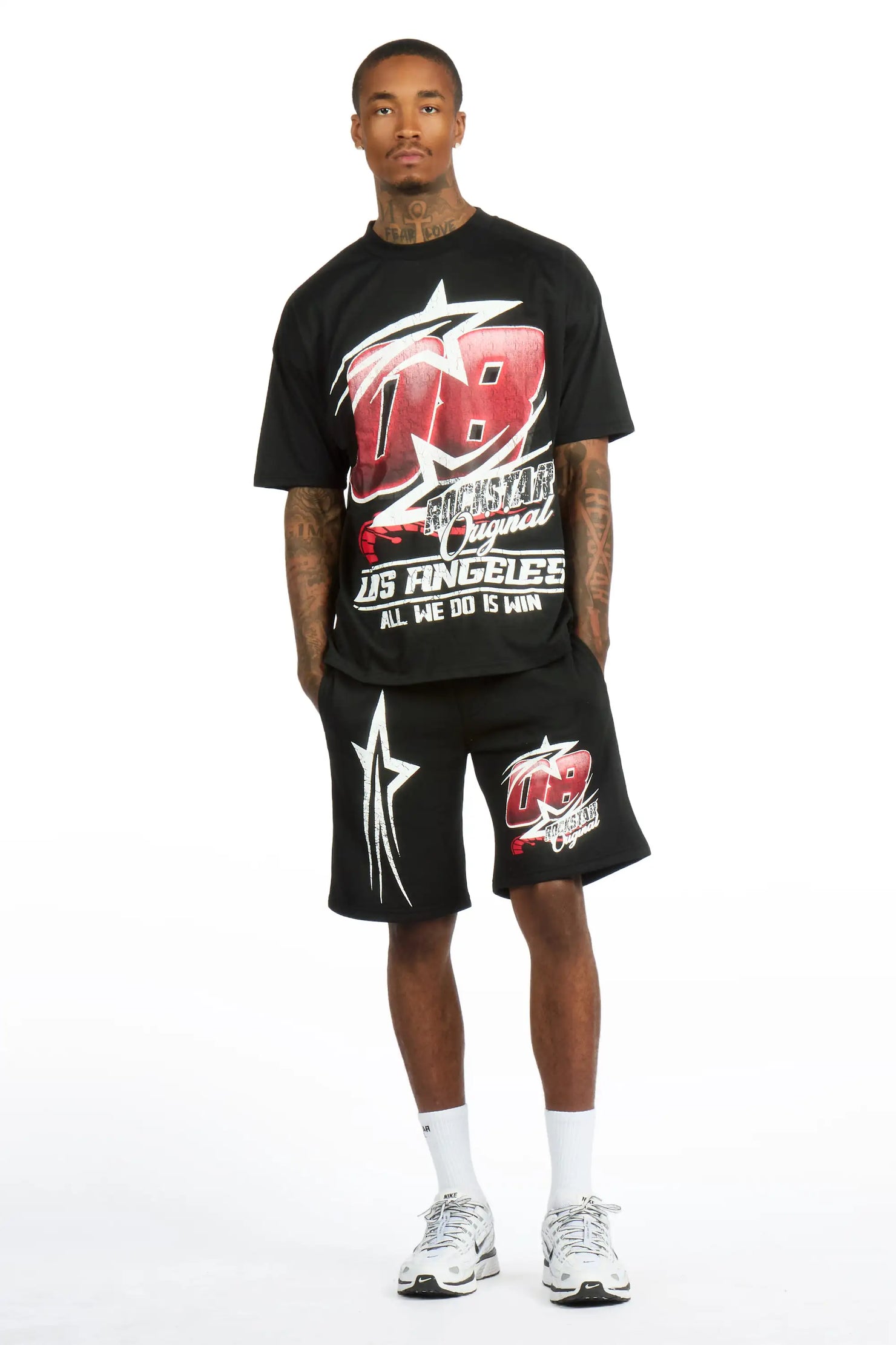 Kastell Black T-Shirt Short Set