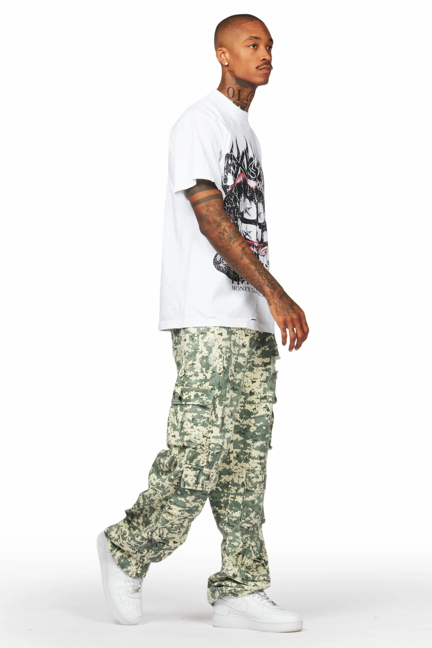 Kostini Camo Baggy Fit Jean