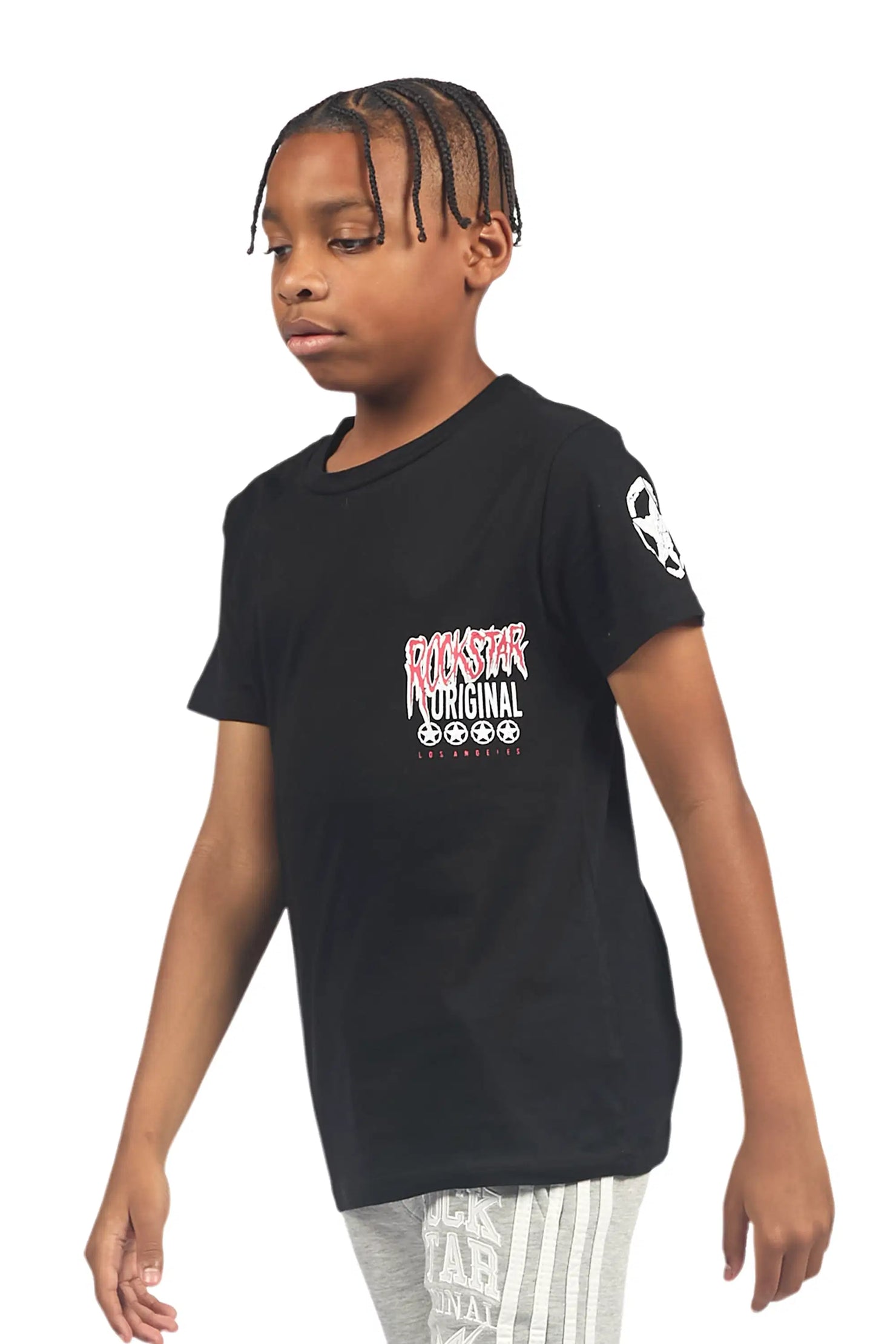 Boys Wizzurd Black Graphic T-Shirt