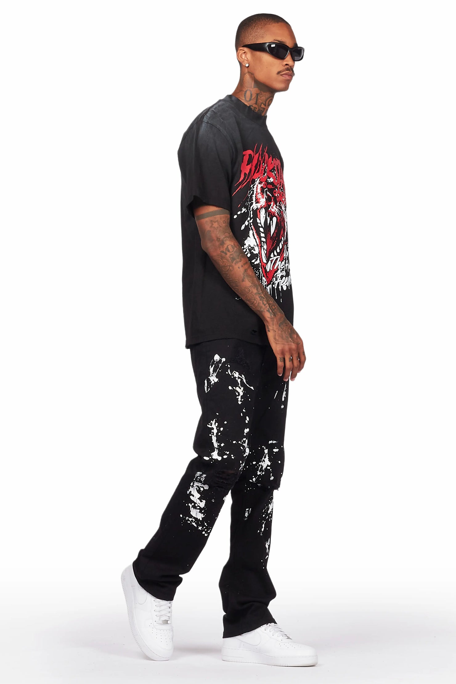 Salus Black Bootcut Painter Jean