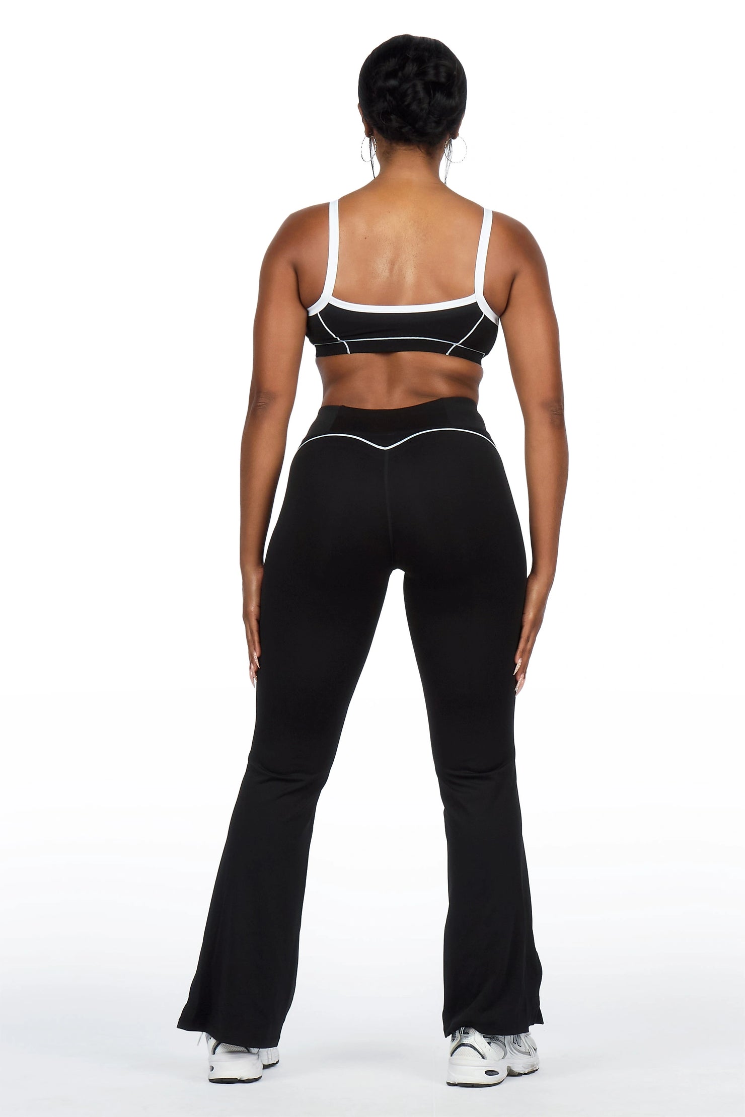 Keilana Black Active Flare Pant Set