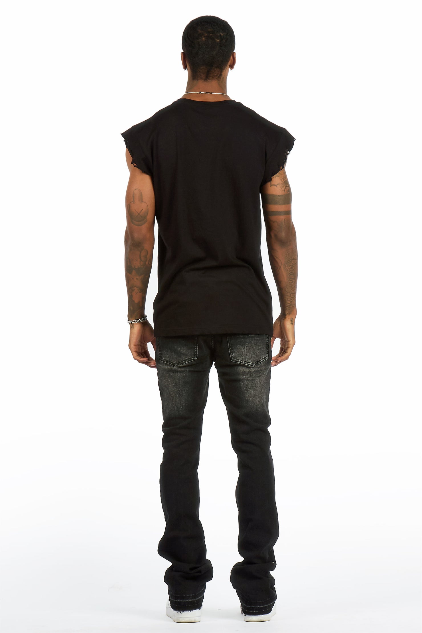 Lennux Black Pearl Stacked Fit Jean