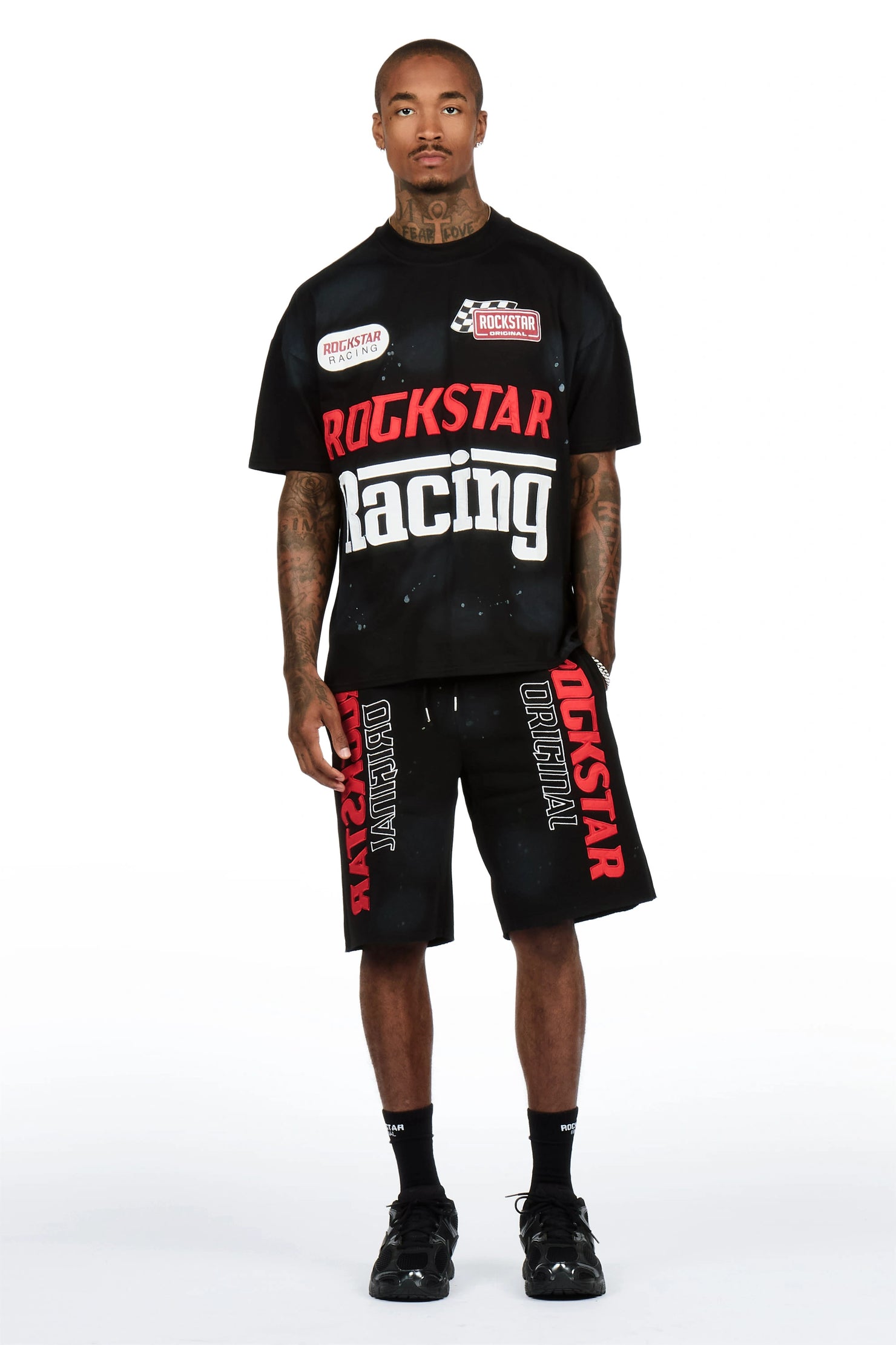 Spiller Black T-Shirt/Short Set