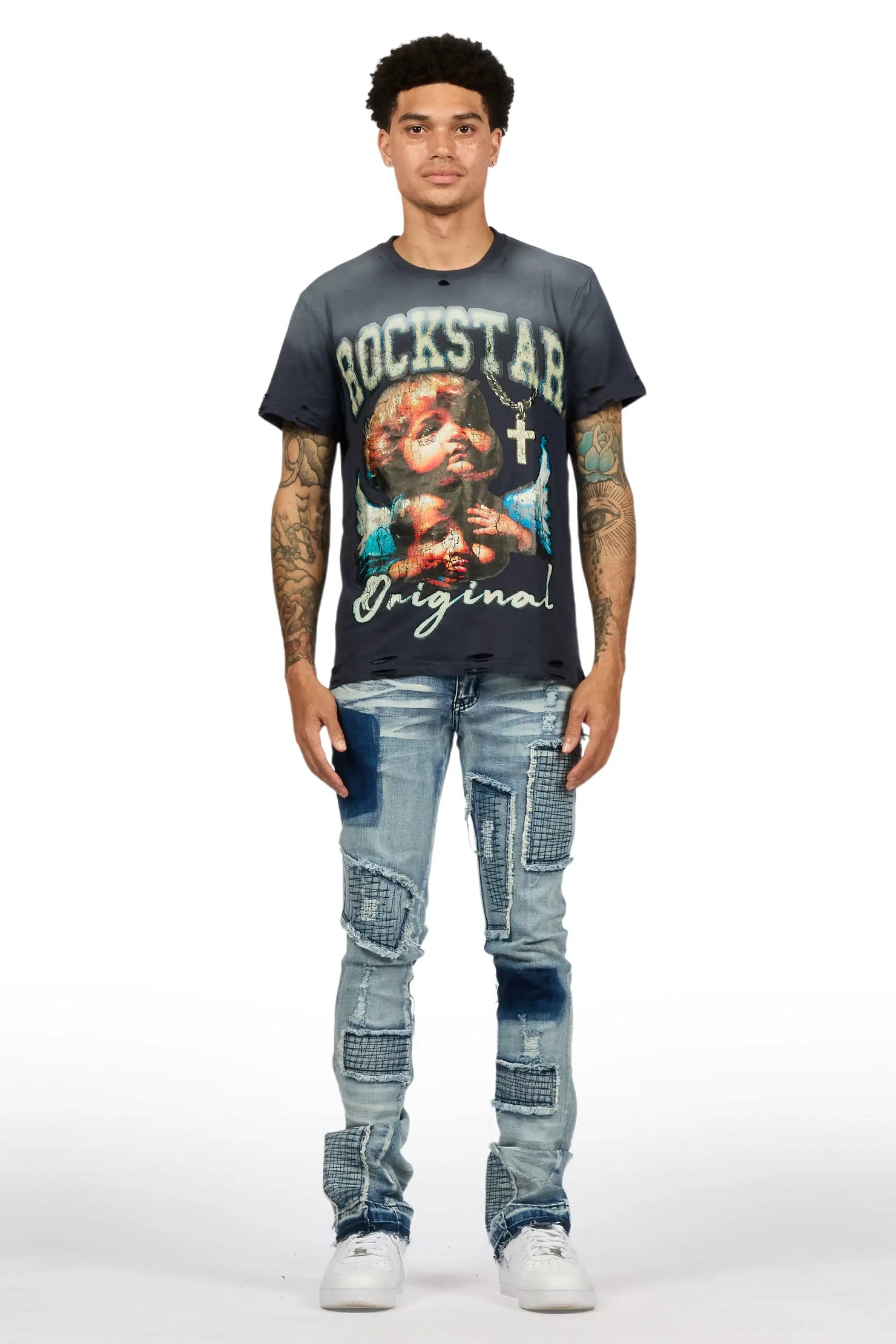 Raglord Light Blue Stacked Flare Jean