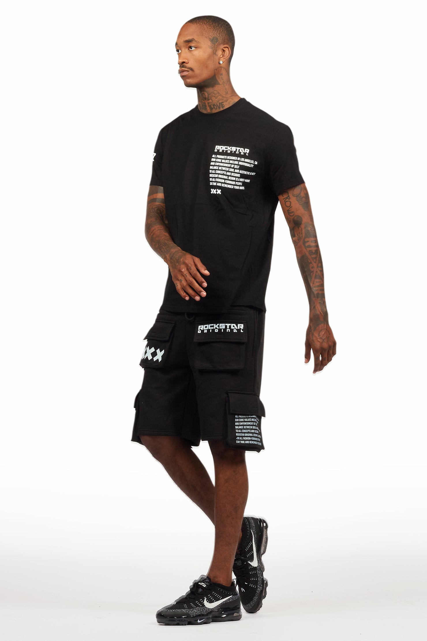 Jash Black/White Short Set