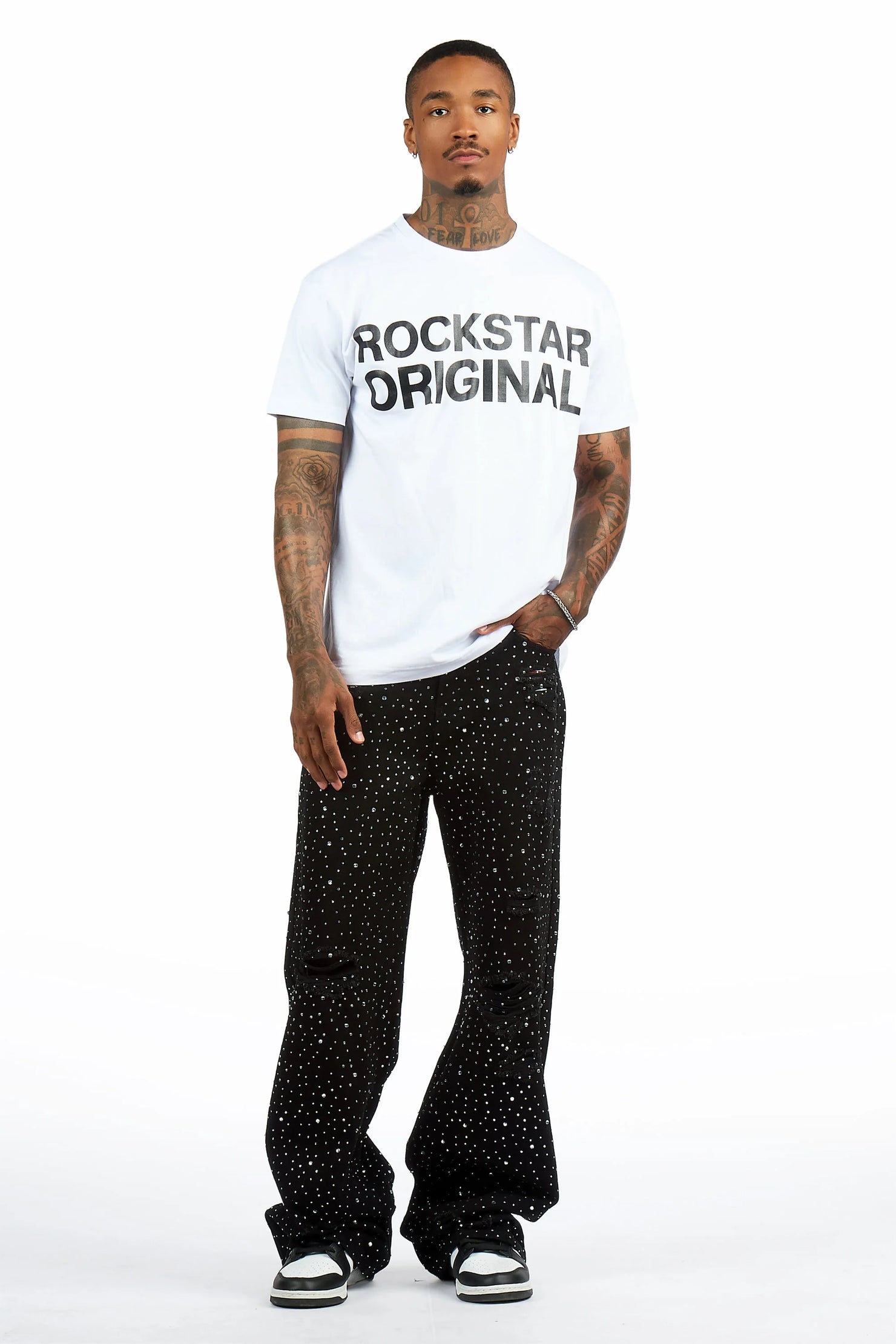 Keeth White Oversized Graphic T-Shirt