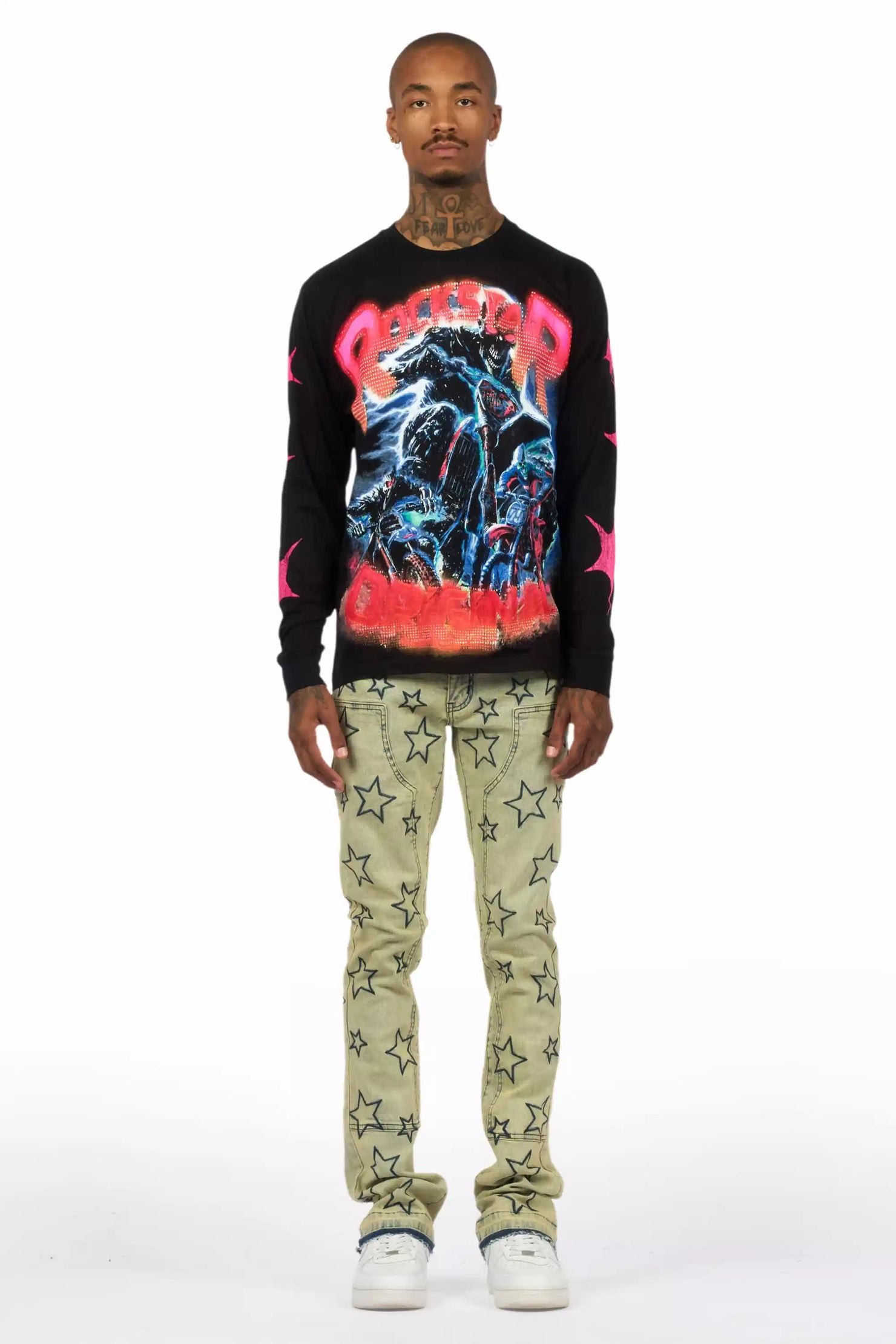 Starship Vintage Stacked Flare Jean