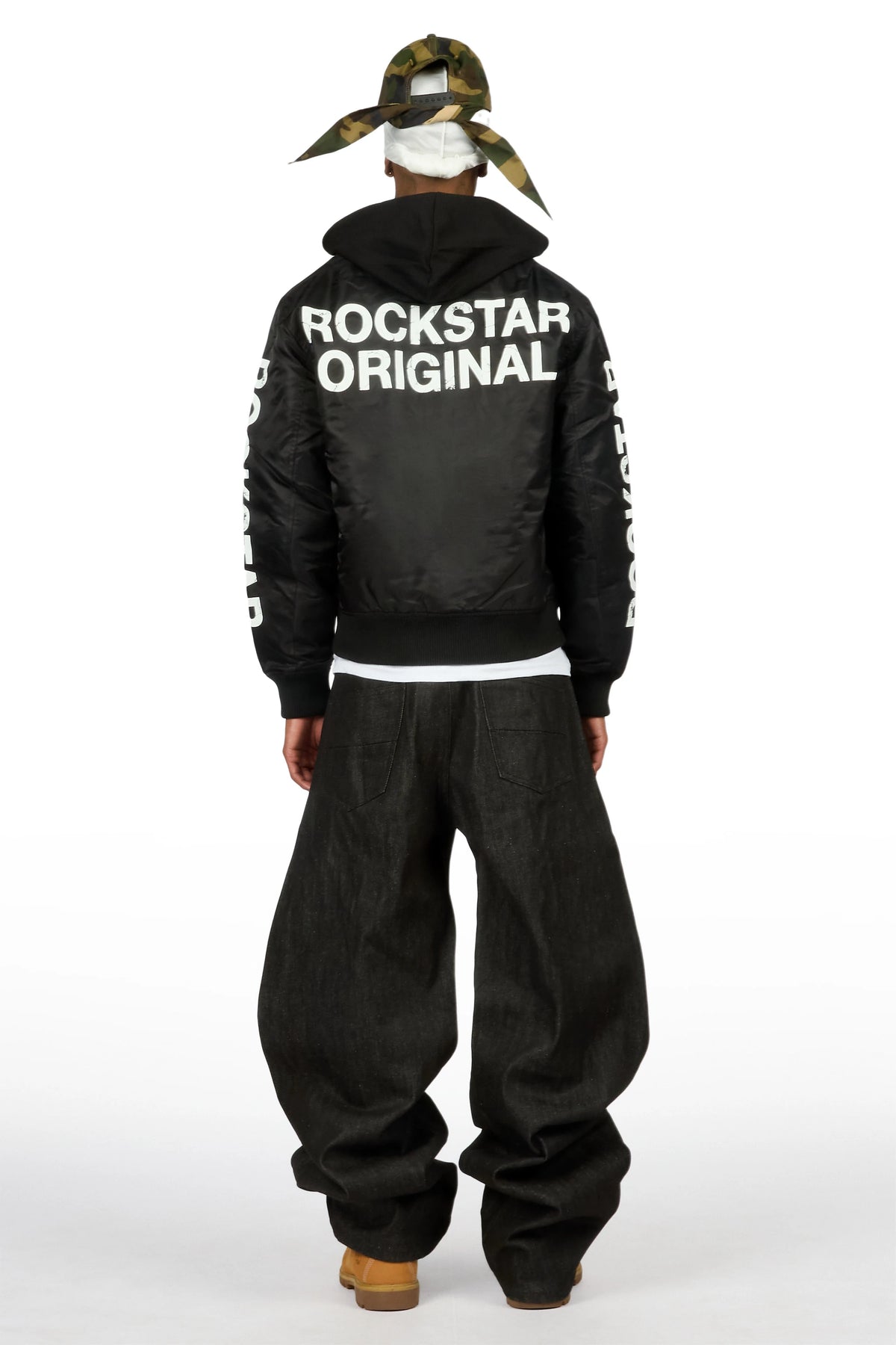 Fame Raw Black Barrel Fit Jean