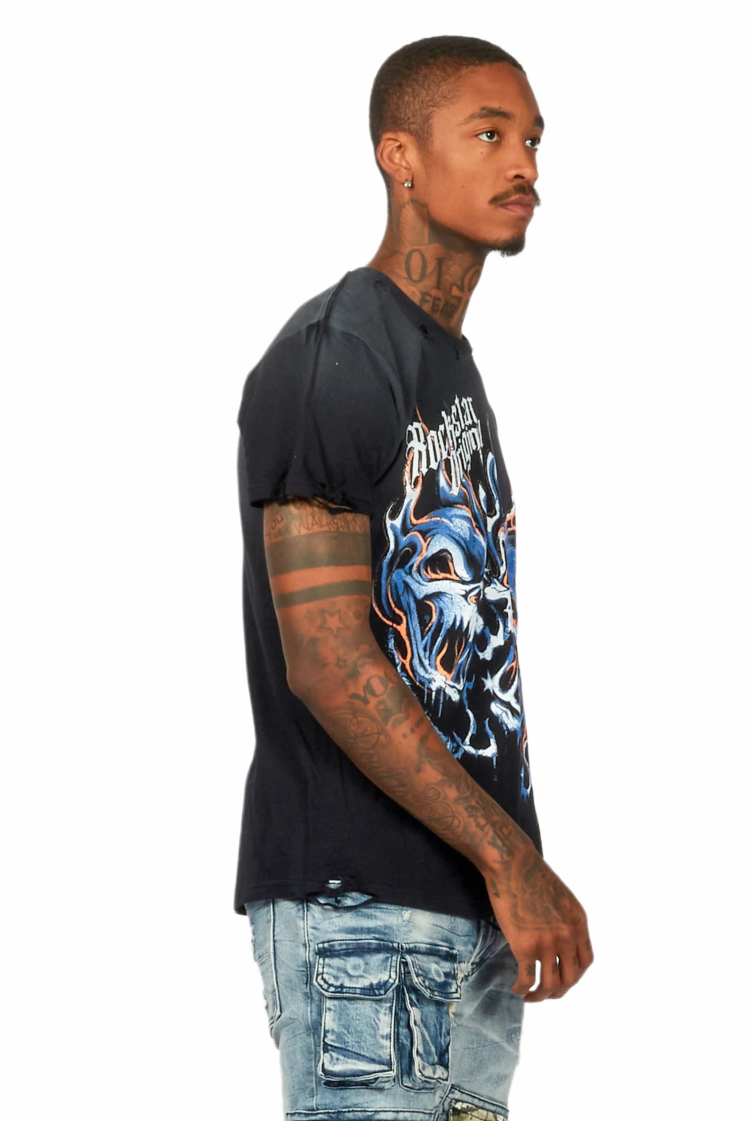 Texastea Black Graphic T-Shirt