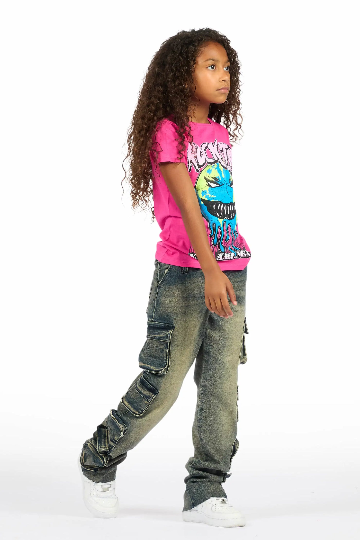 Girls Phoebe Tint Stacked Jean