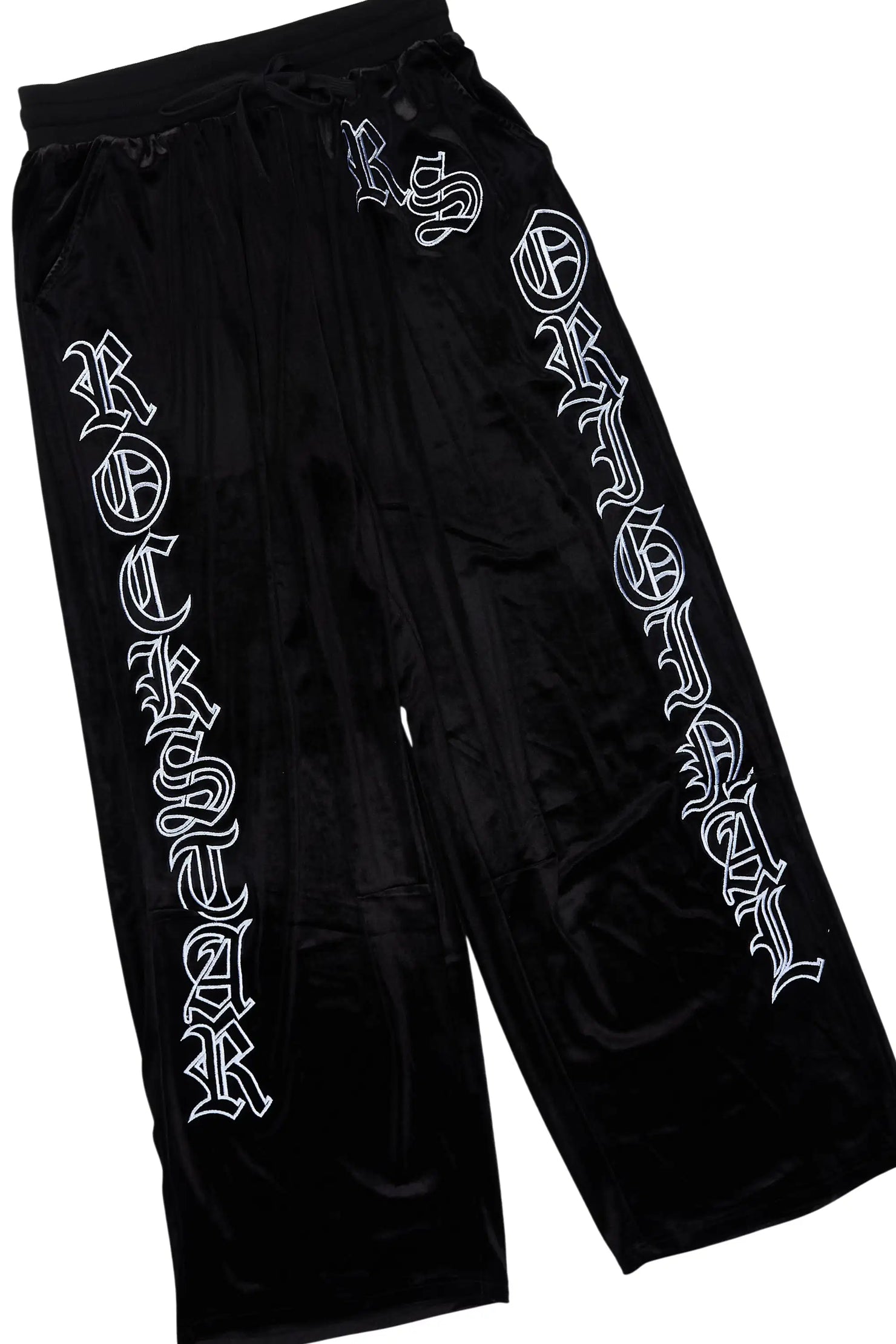 Minkina Black Velour Baggy Fit Track Set