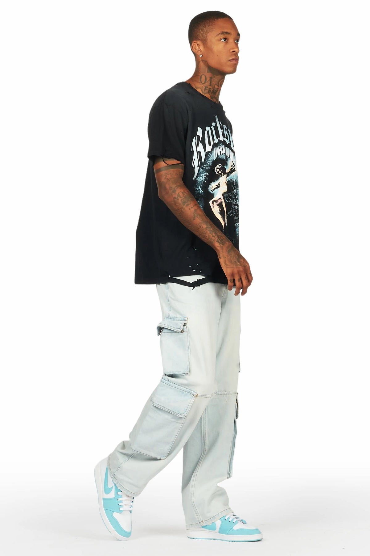 Sabian Black Graphic Oversized T-Shirt