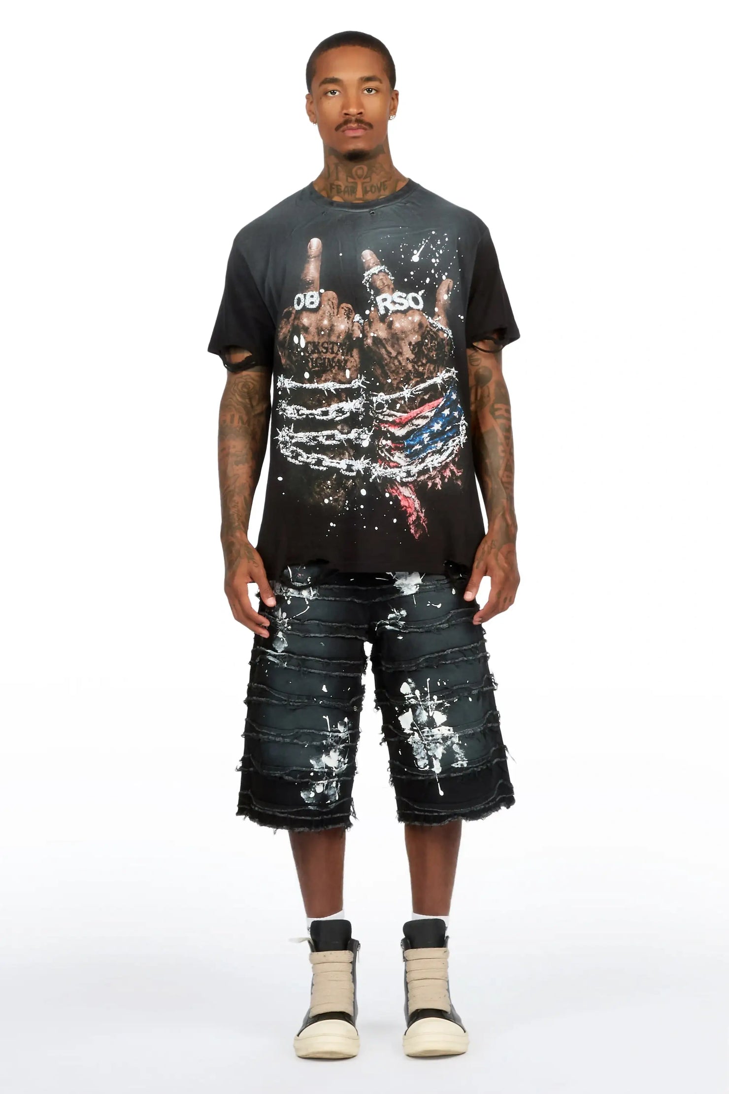 Garson Black Painter Jort