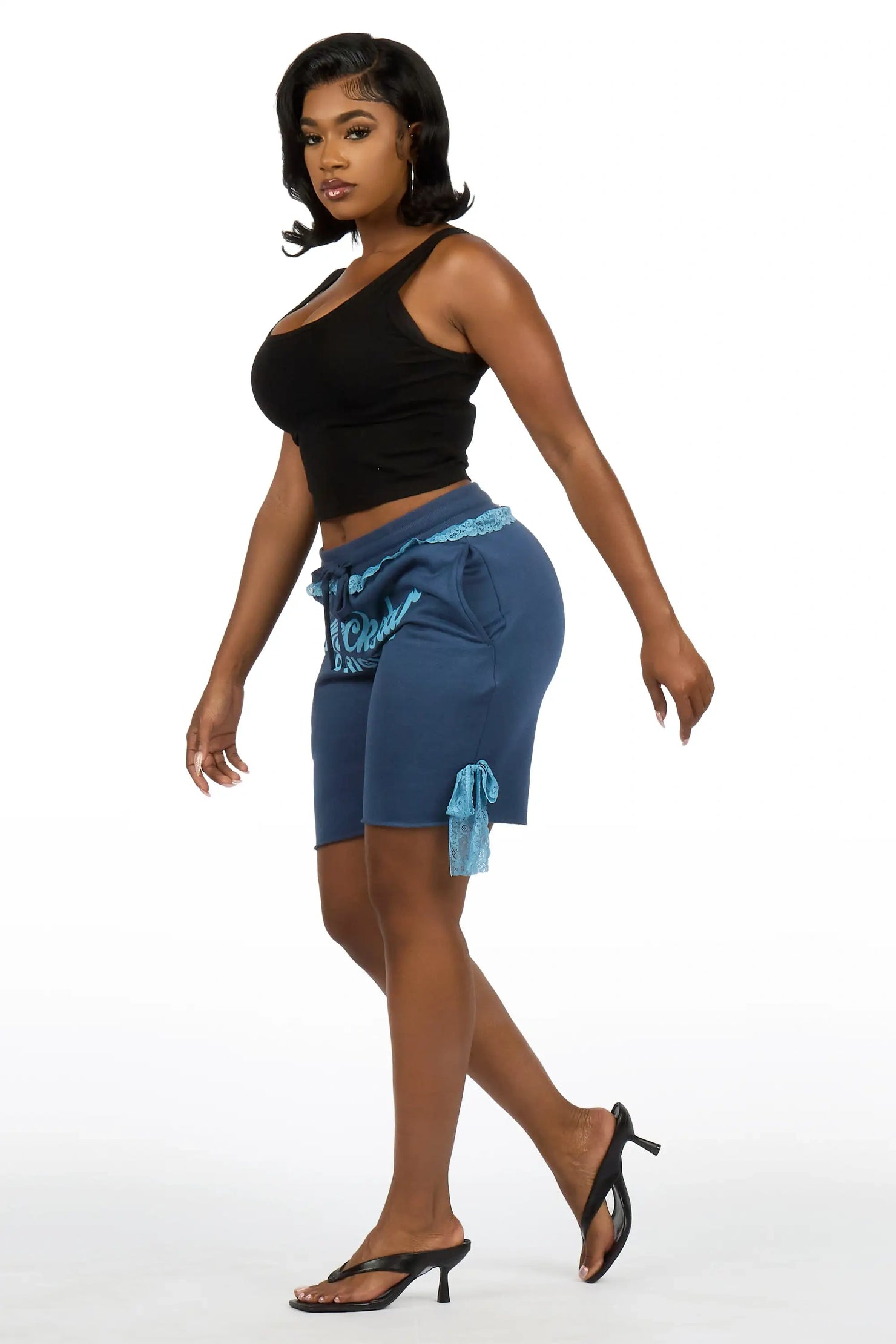 Lala Blue Baggy Short