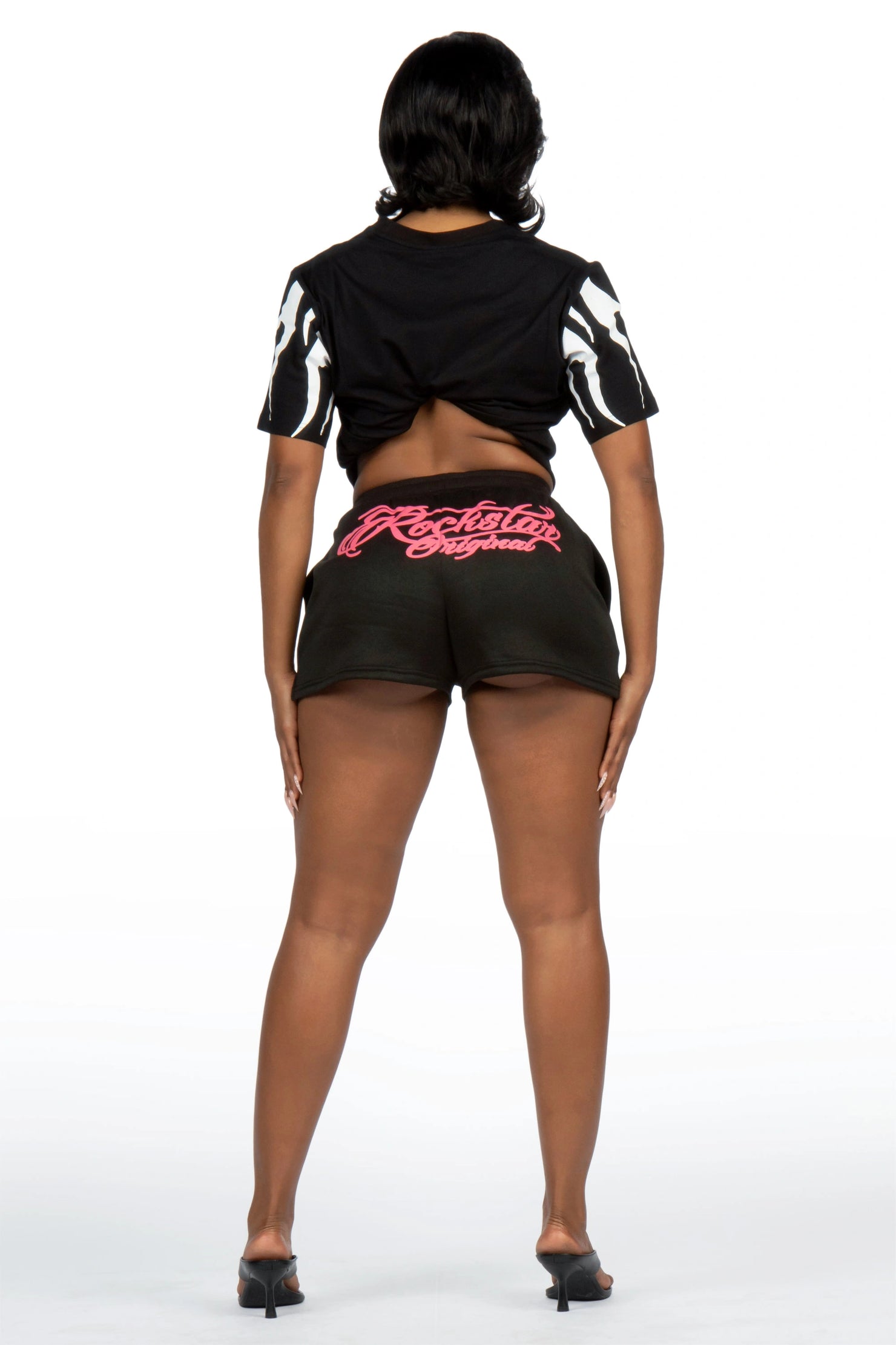 Marlissa Black T-Shirt Short Set