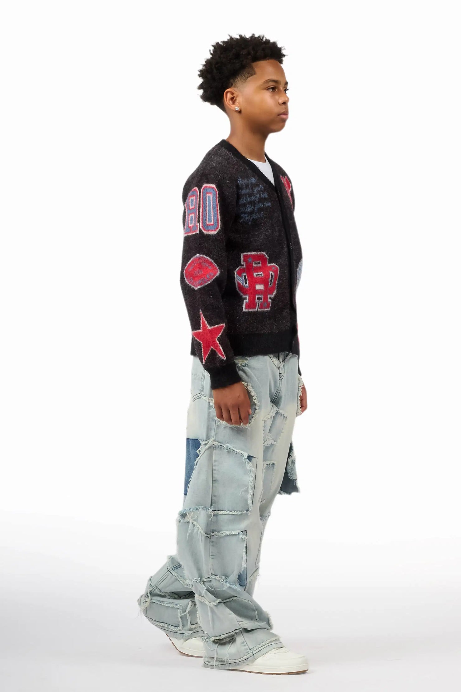 Boys Jacomus Blue Baggy Fit Jean