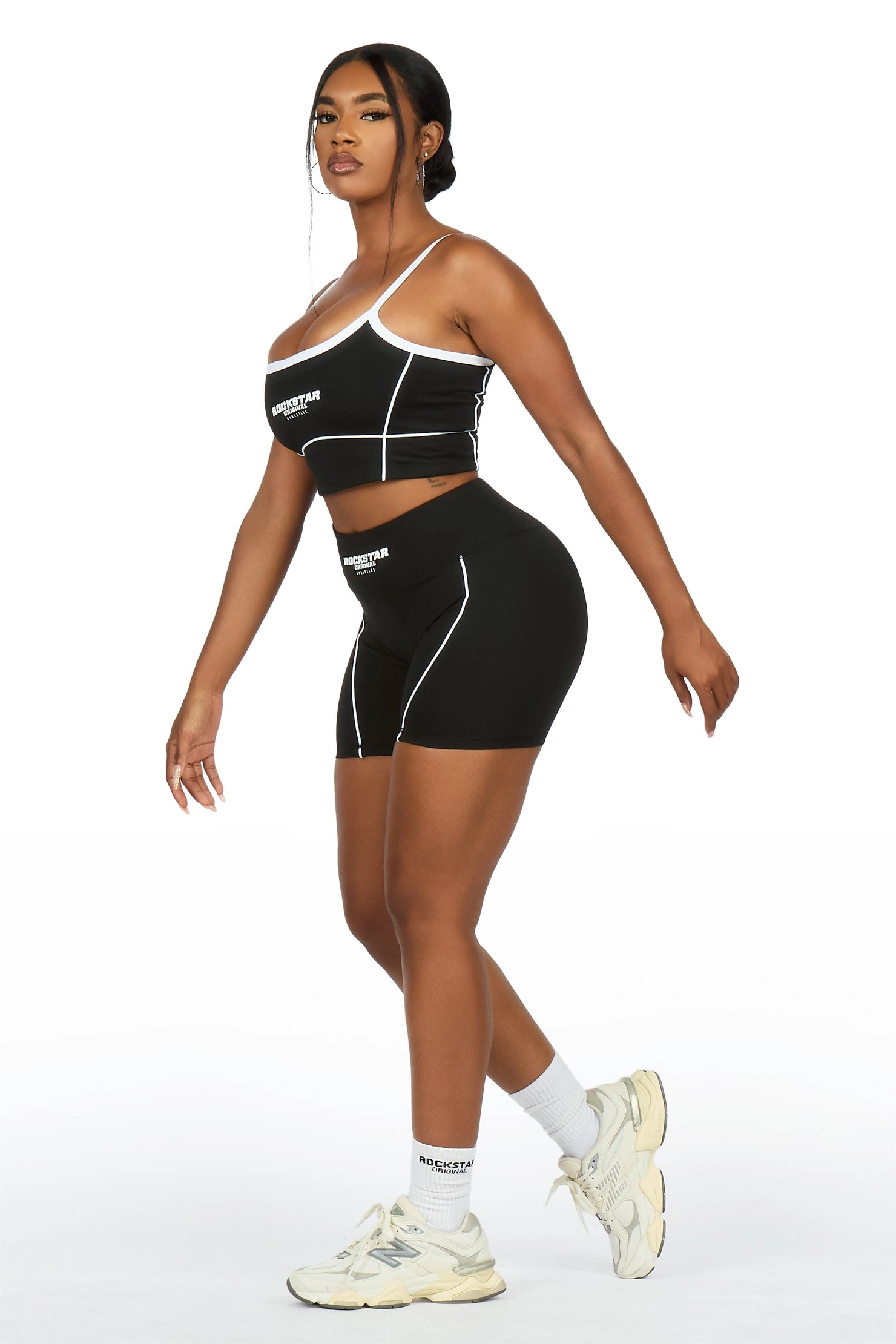 Lamiria Black Active Bike Short Set