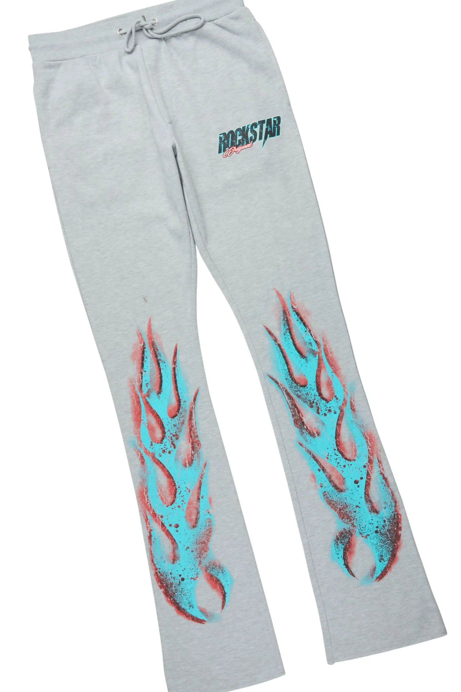 Kruz Heather Grey Hoodie/Stacked Pant Track Set