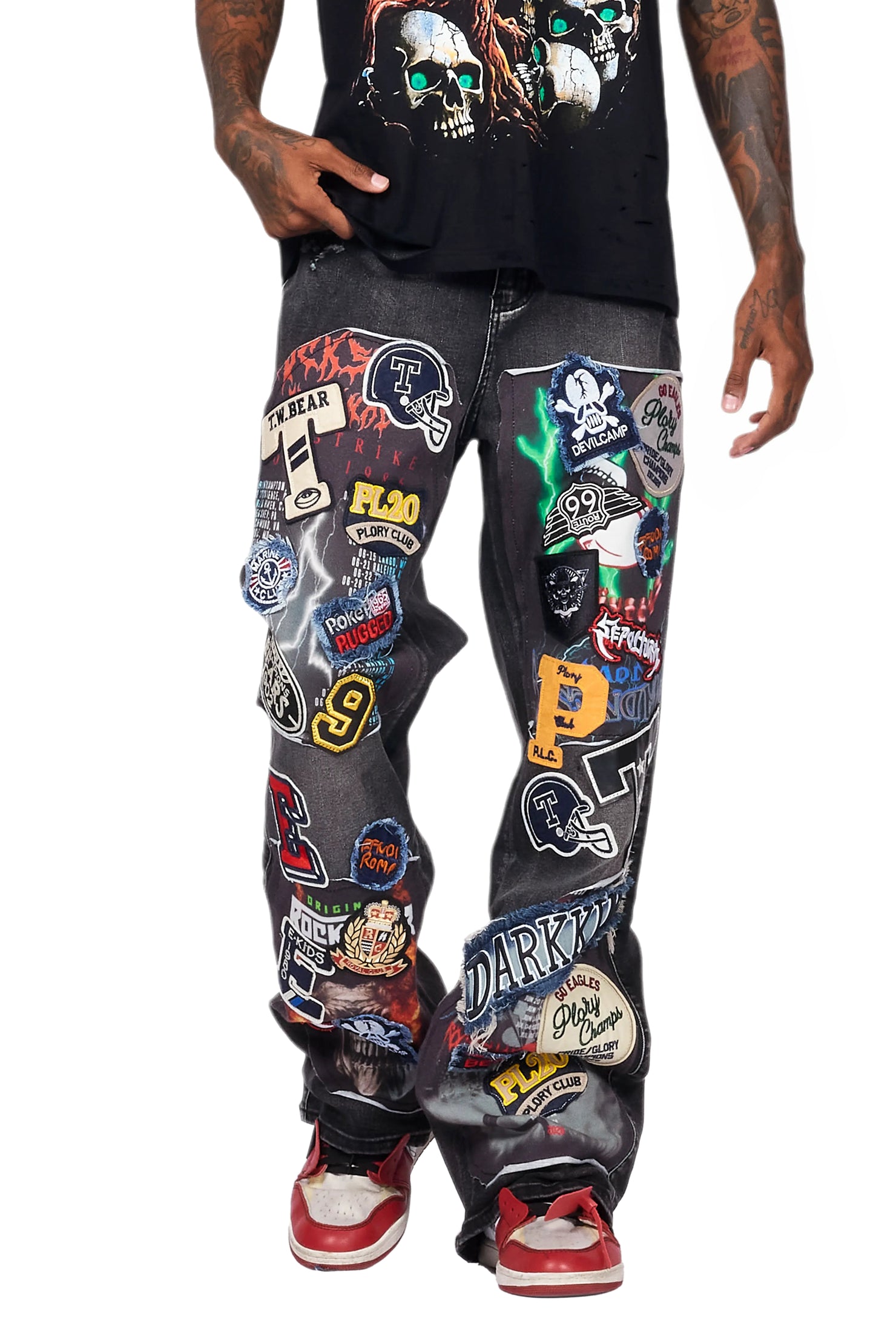 Arvid Dark Grey Baggy Fit Jean