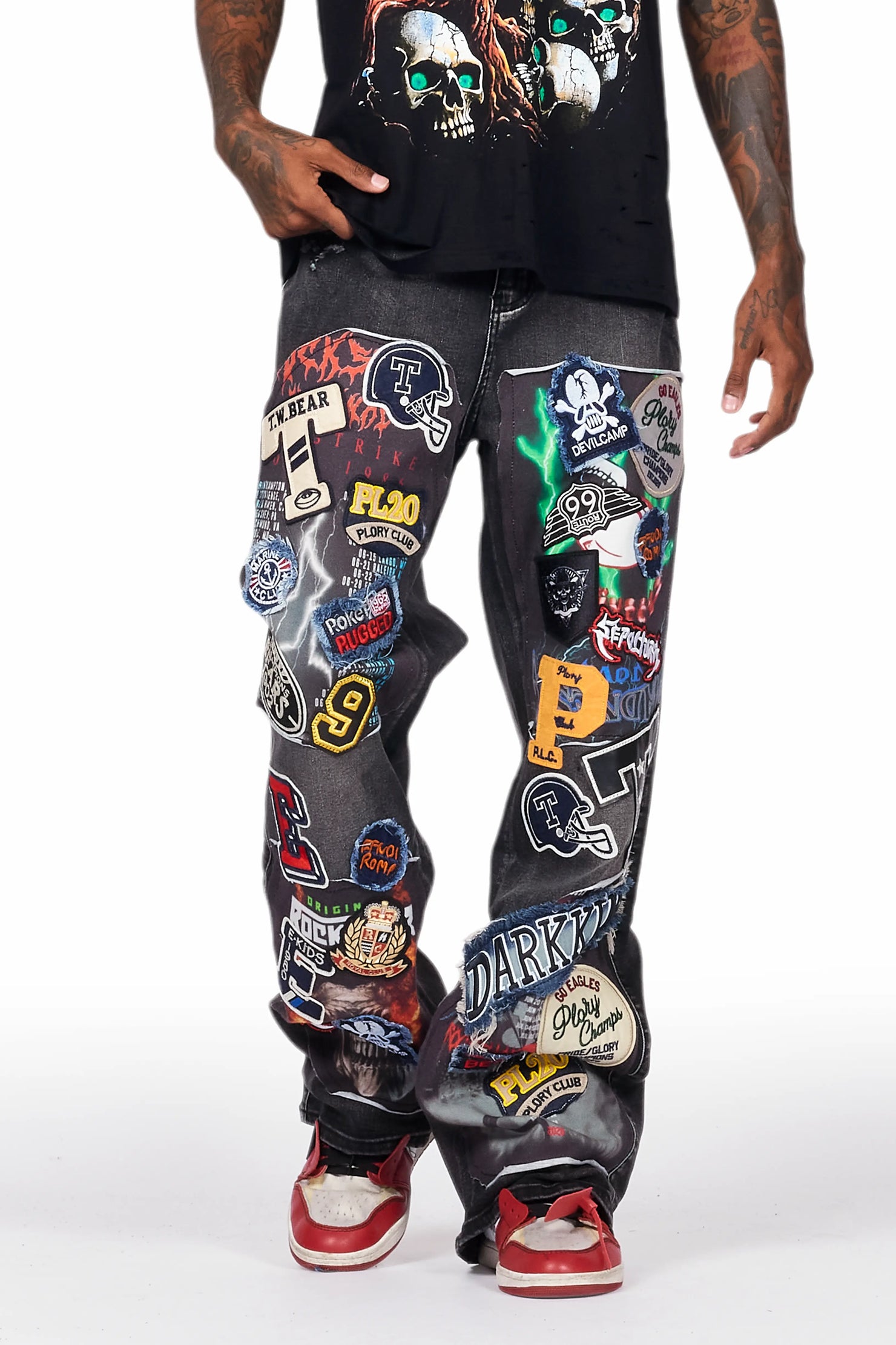 Arvid Dark Grey Baggy Fit Jean