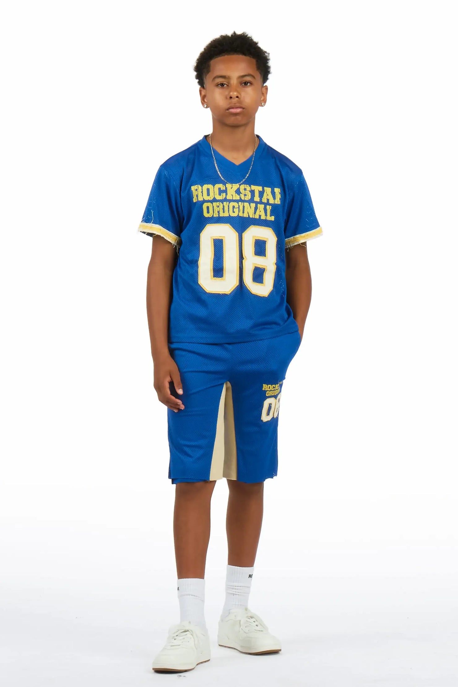 Boys Deston Blue T-Shirt Short Set