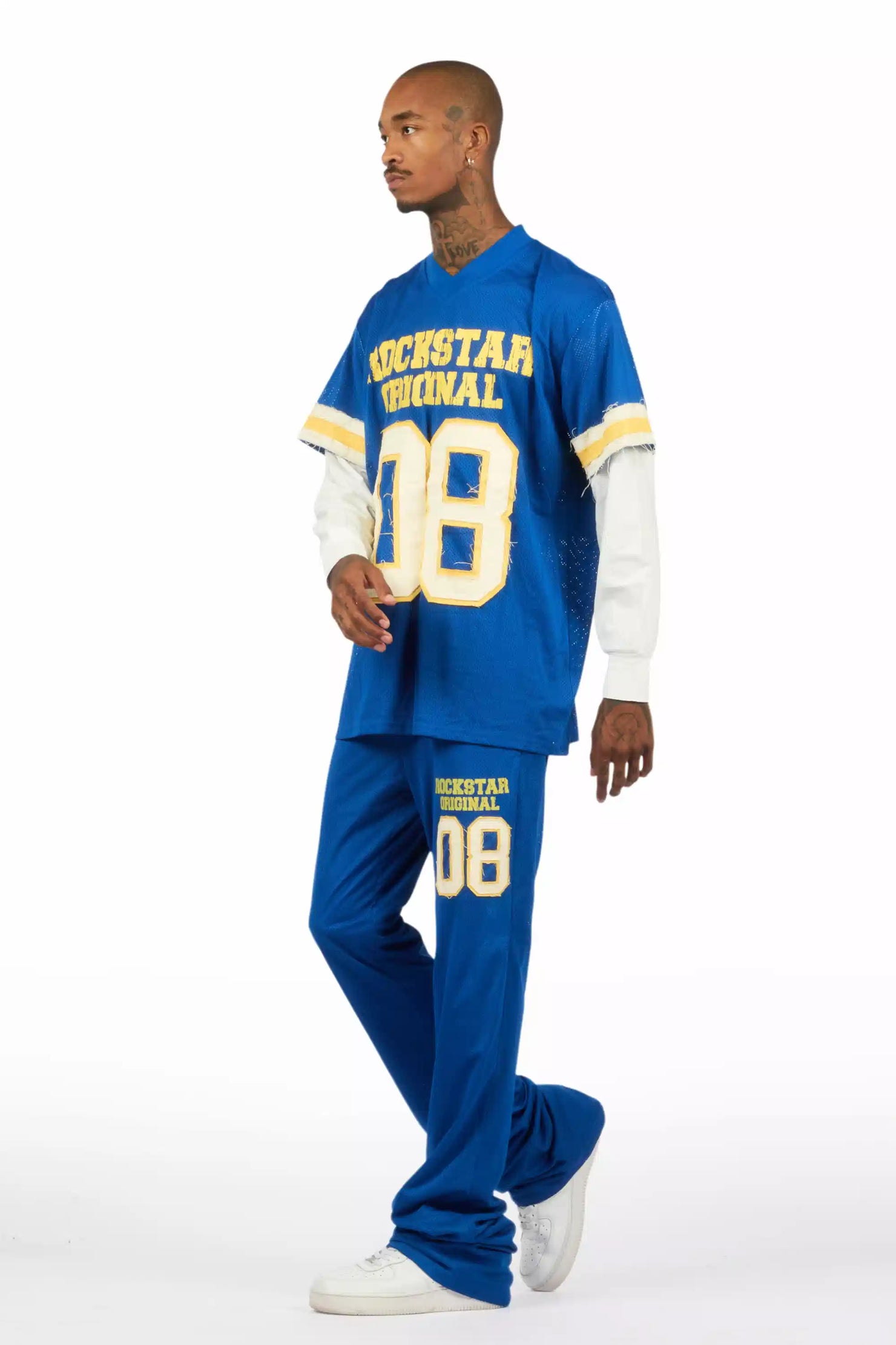 Deston Royal Double Layer T-Shirt/Baggy Pant Set