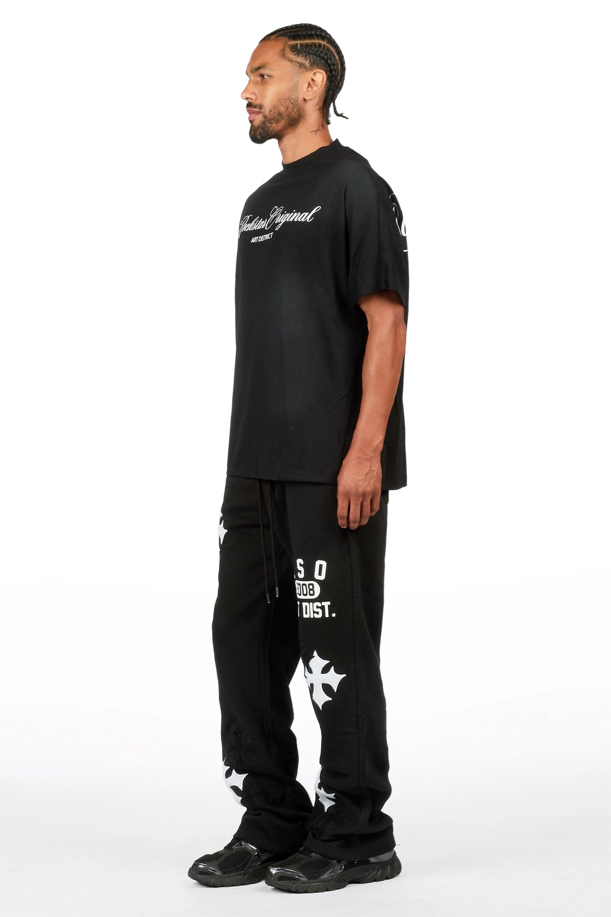 Acacius Black Relaxed Pant