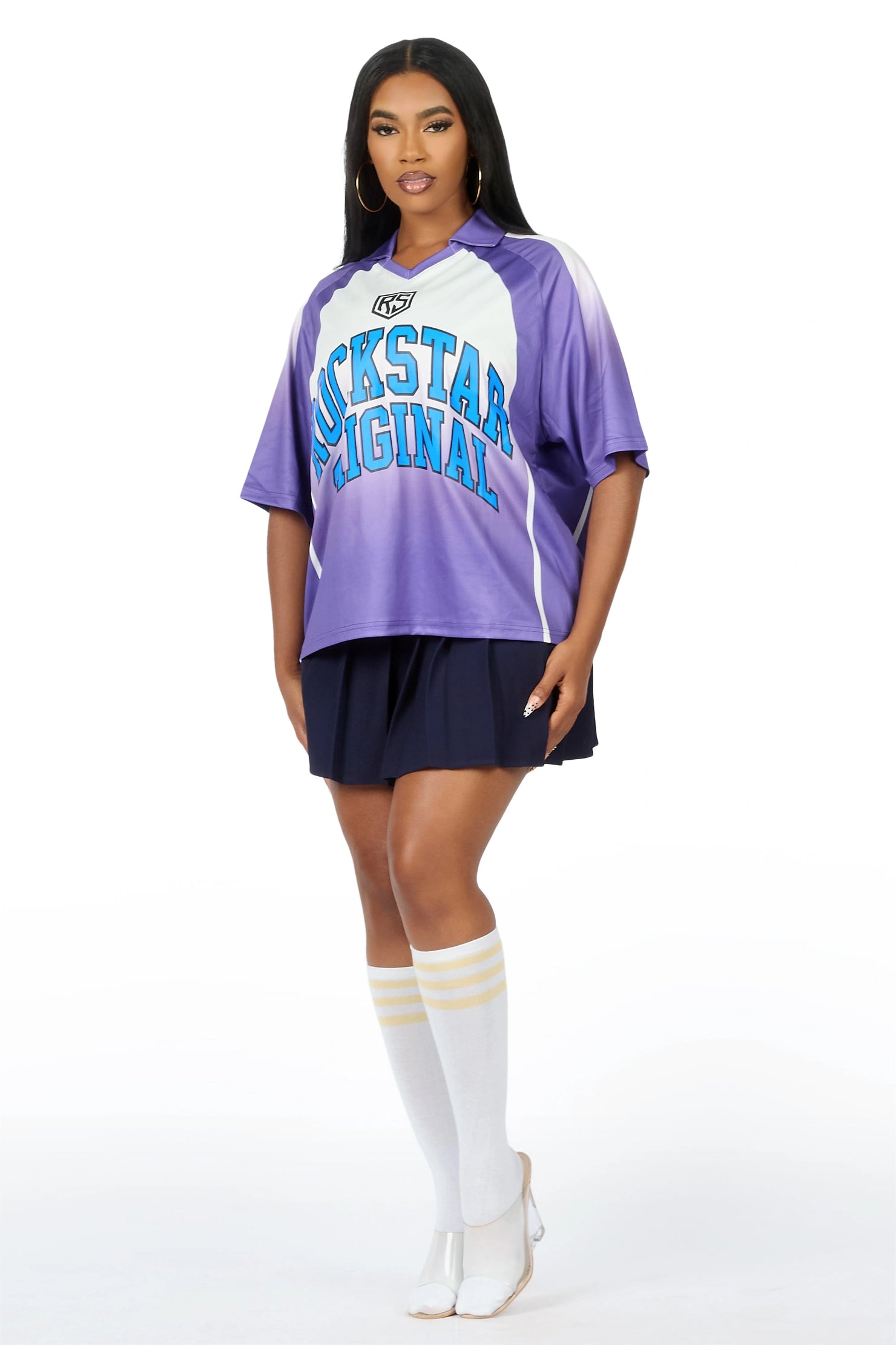 Jaiyaa Purple Graphic Jersey