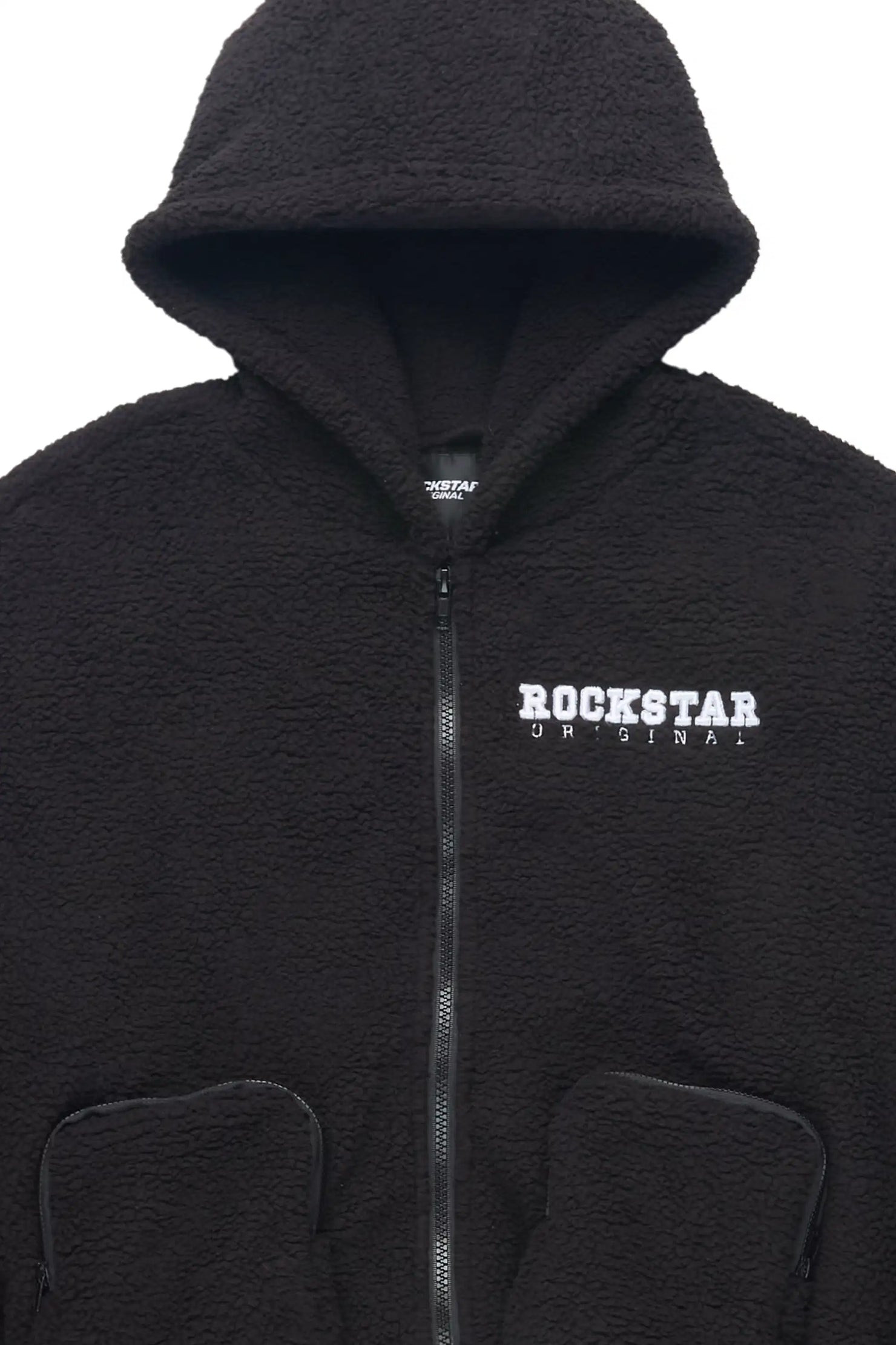 Boys Lonia Black Sherpa Jacket