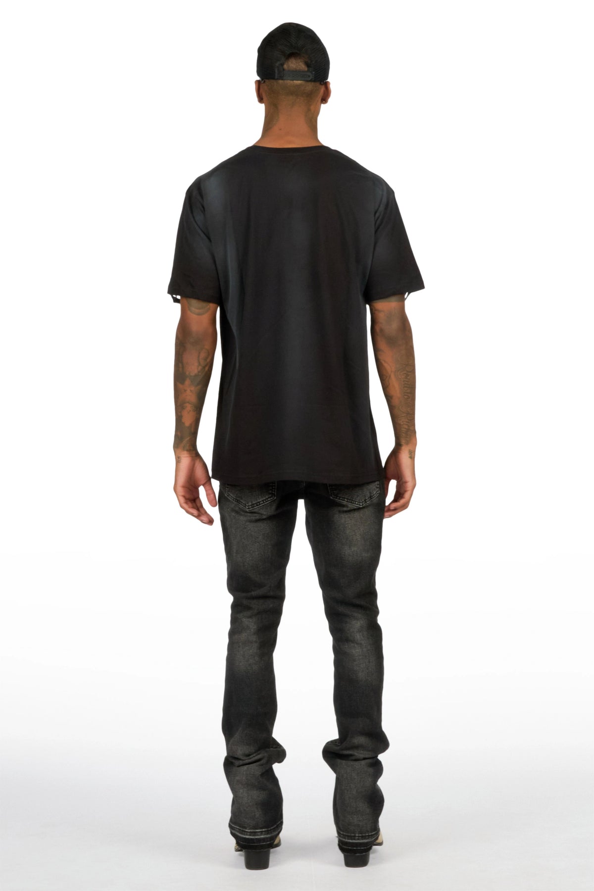 Belnav Black Stacked Jean