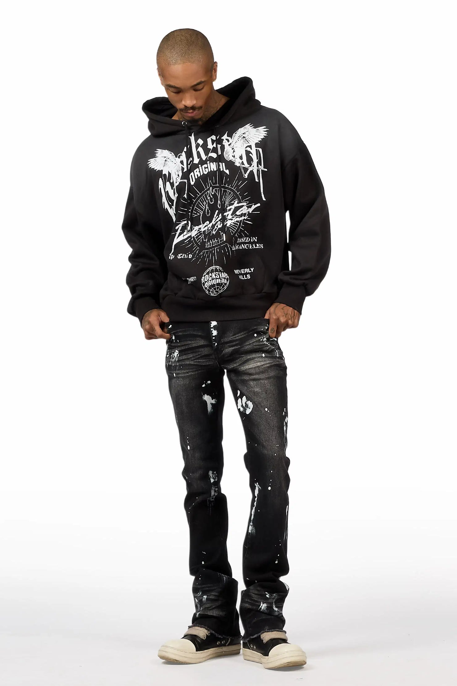 Tally Black Hoodie & Painter Jean Bundle