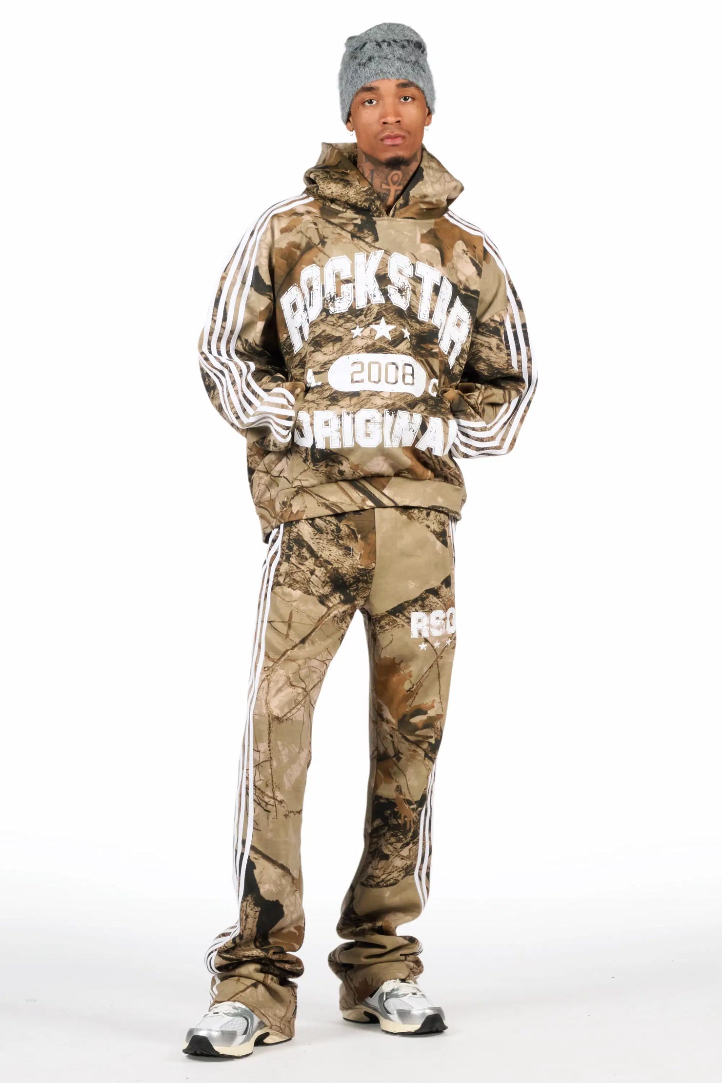 Tylla Tree Camo Hoodie/Baggy Pant Track Set