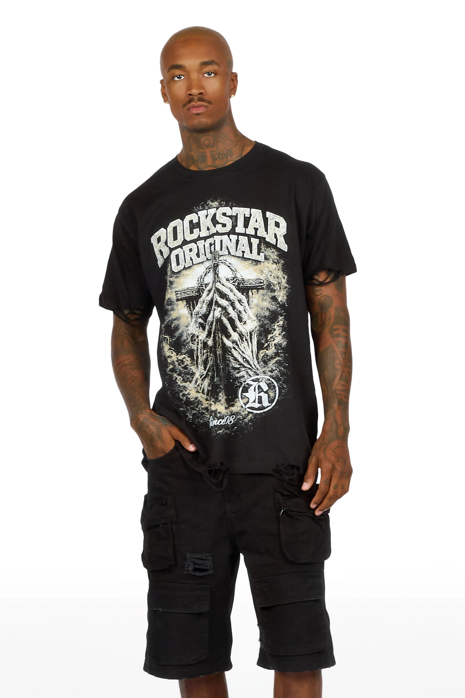 Westbrook Black Oversized Graphic T-Shirt