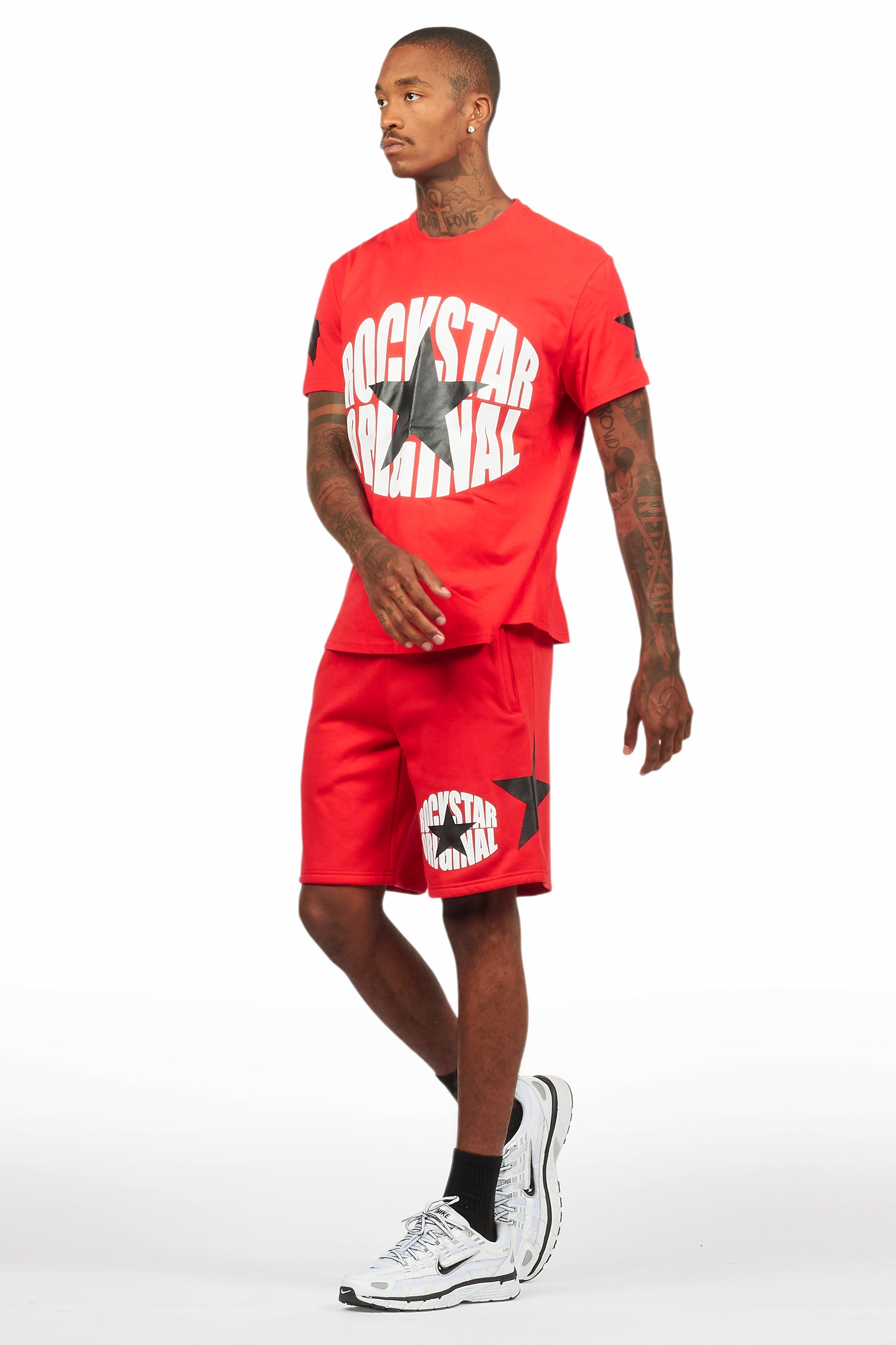 States Red/White Short Set