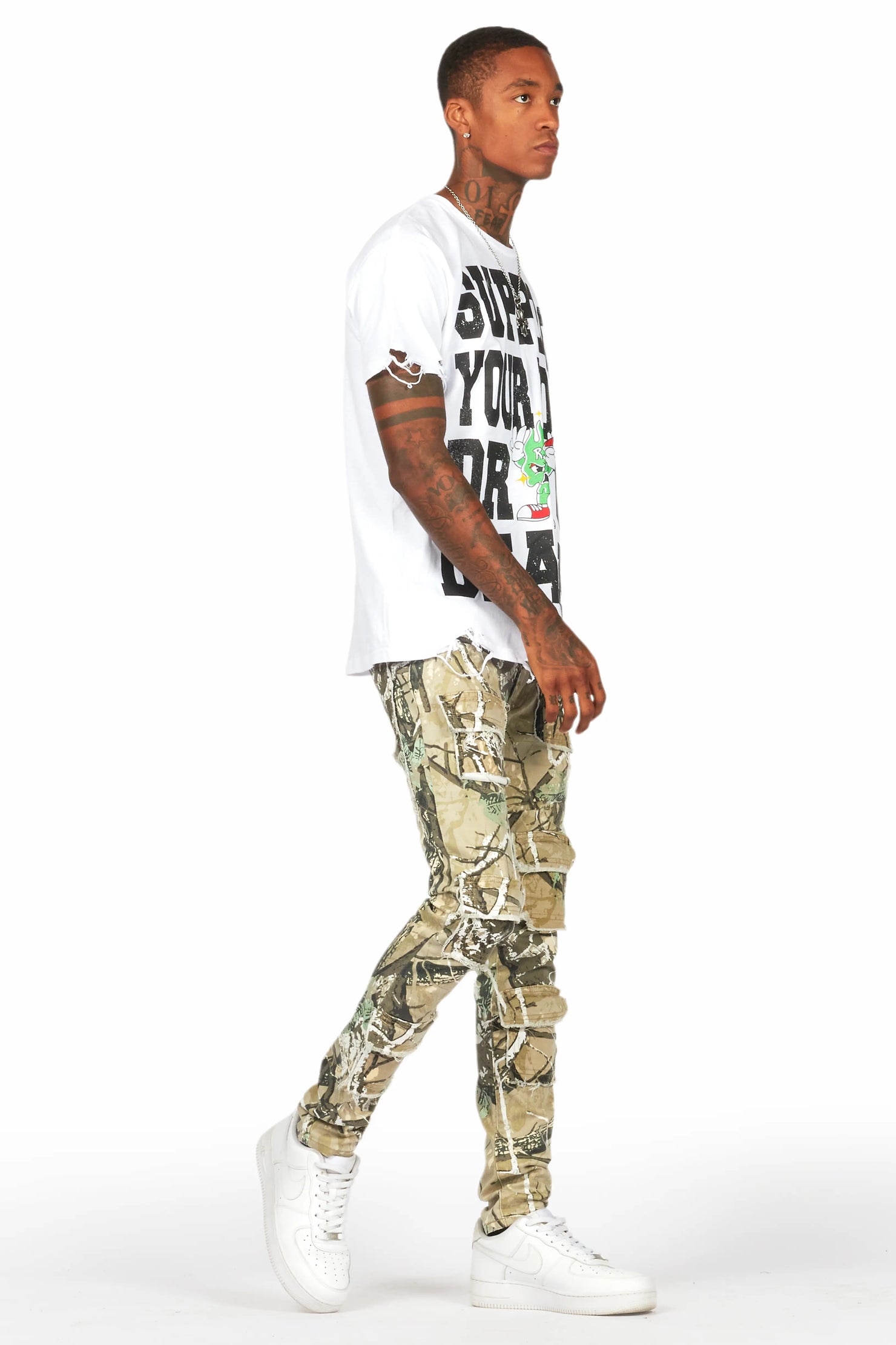 Petrus Tree Camo Slim Fit Jean
