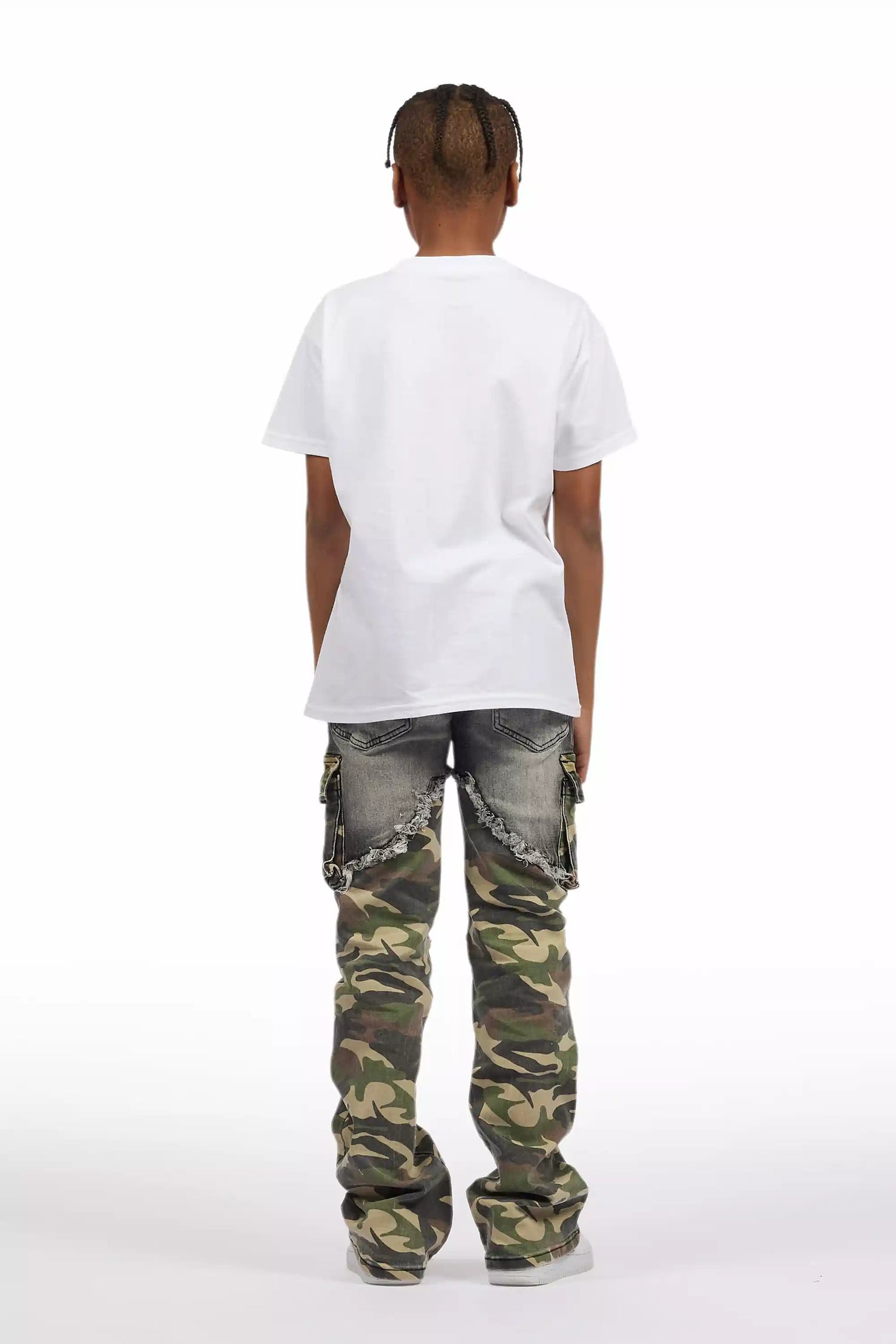 Boys Denka Grey Stacked Fit Jean