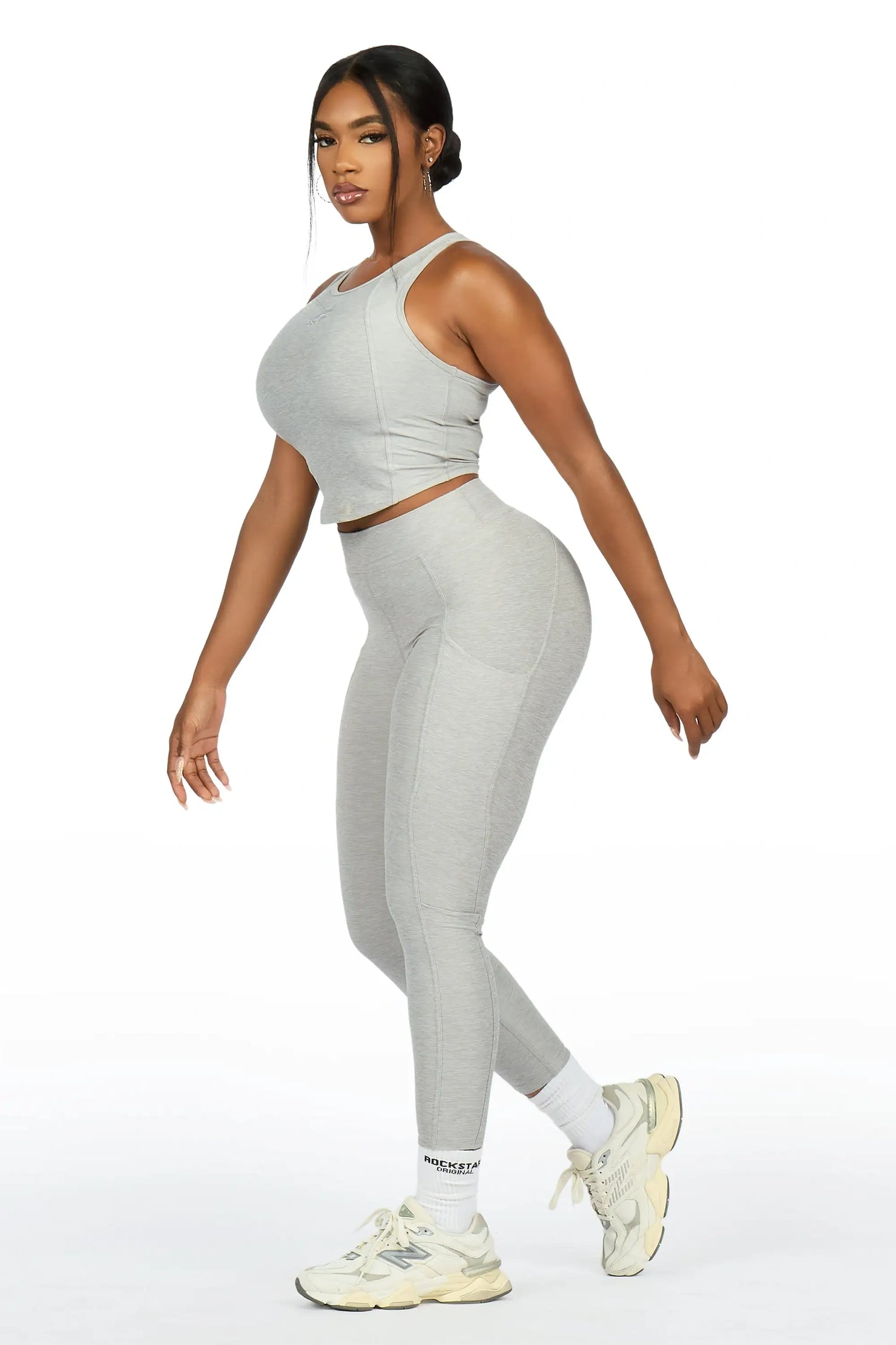 Laveta Grey Tank Active Set