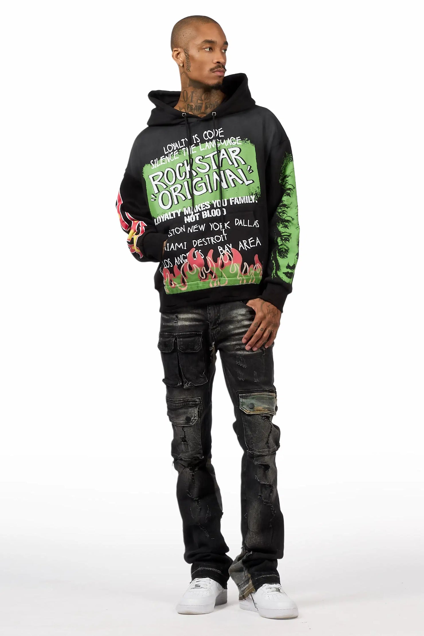 Beno Black Hoodie & Zeta Grey Jean Bundle