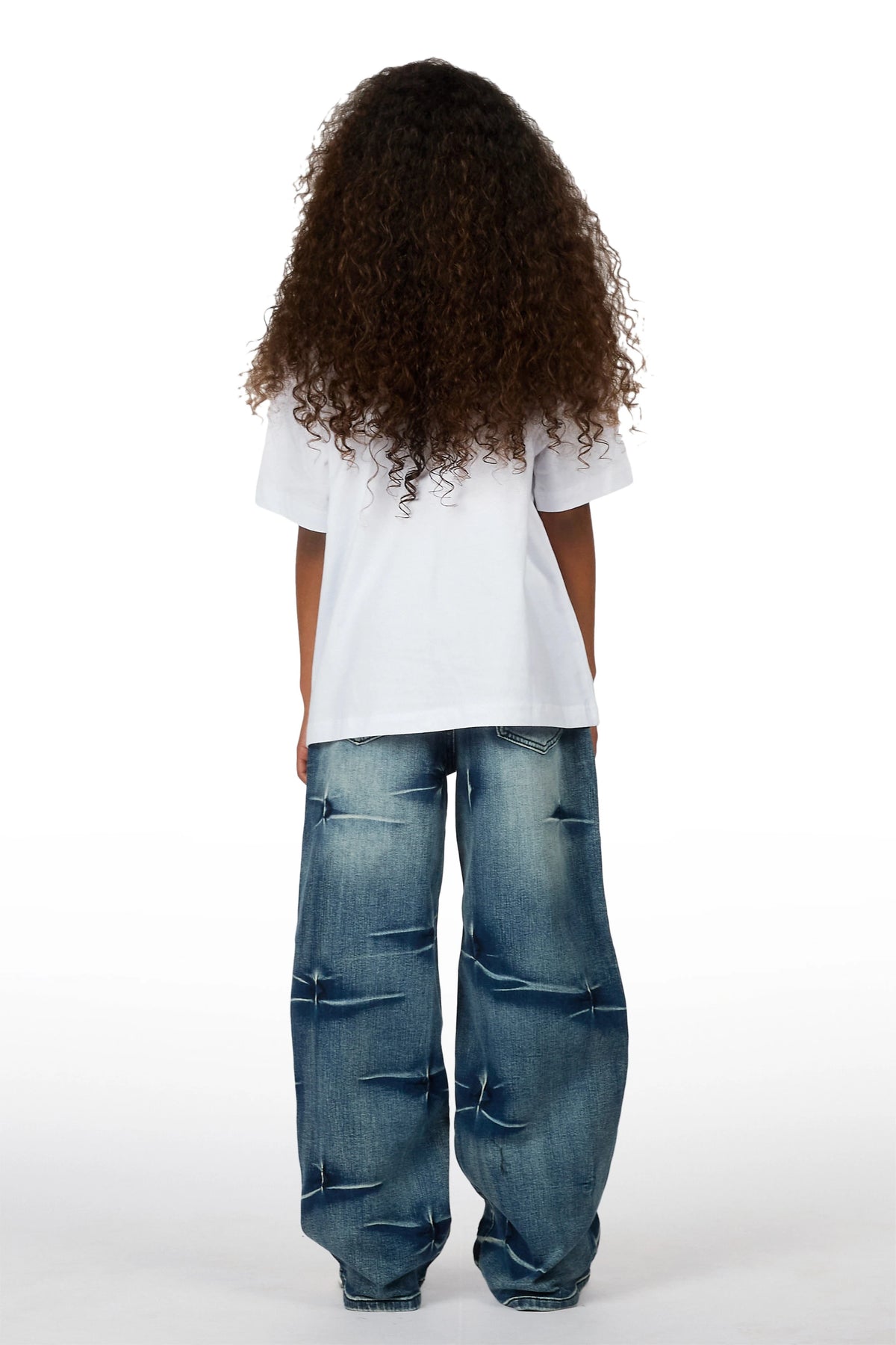 Girls Emiliana Light Wash Relaxed Fit Jean